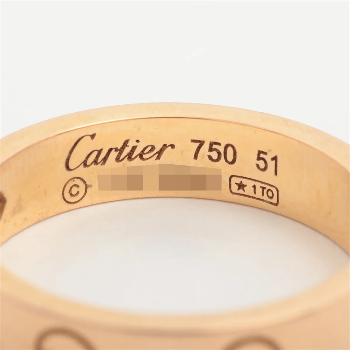 Mini Love 1P Diamond Ring 750(PG) 4.6g 51 VS3695 — view 3