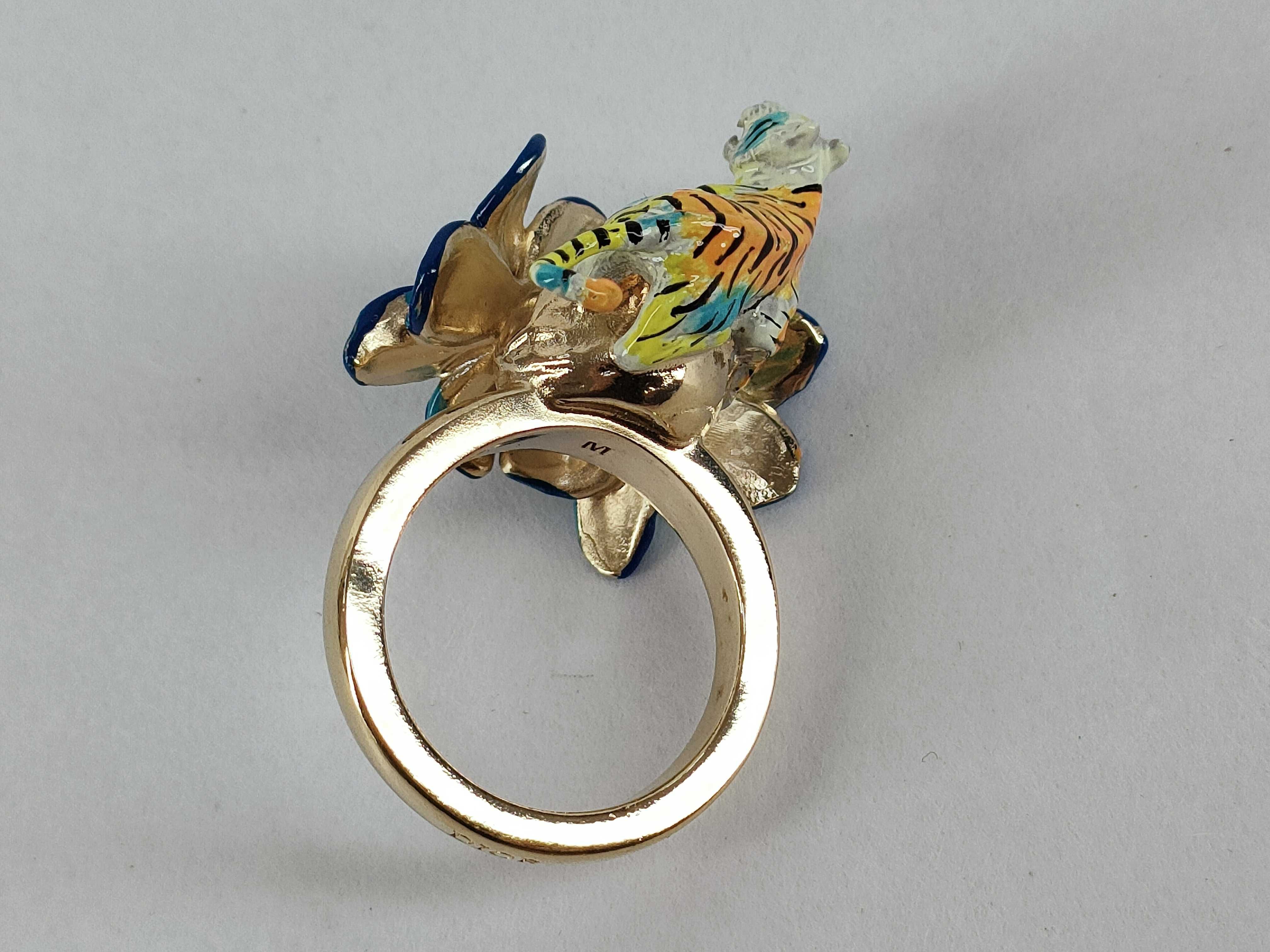 Toile de Jouy Voyage Tiger Flower Ring, Size M — view 4