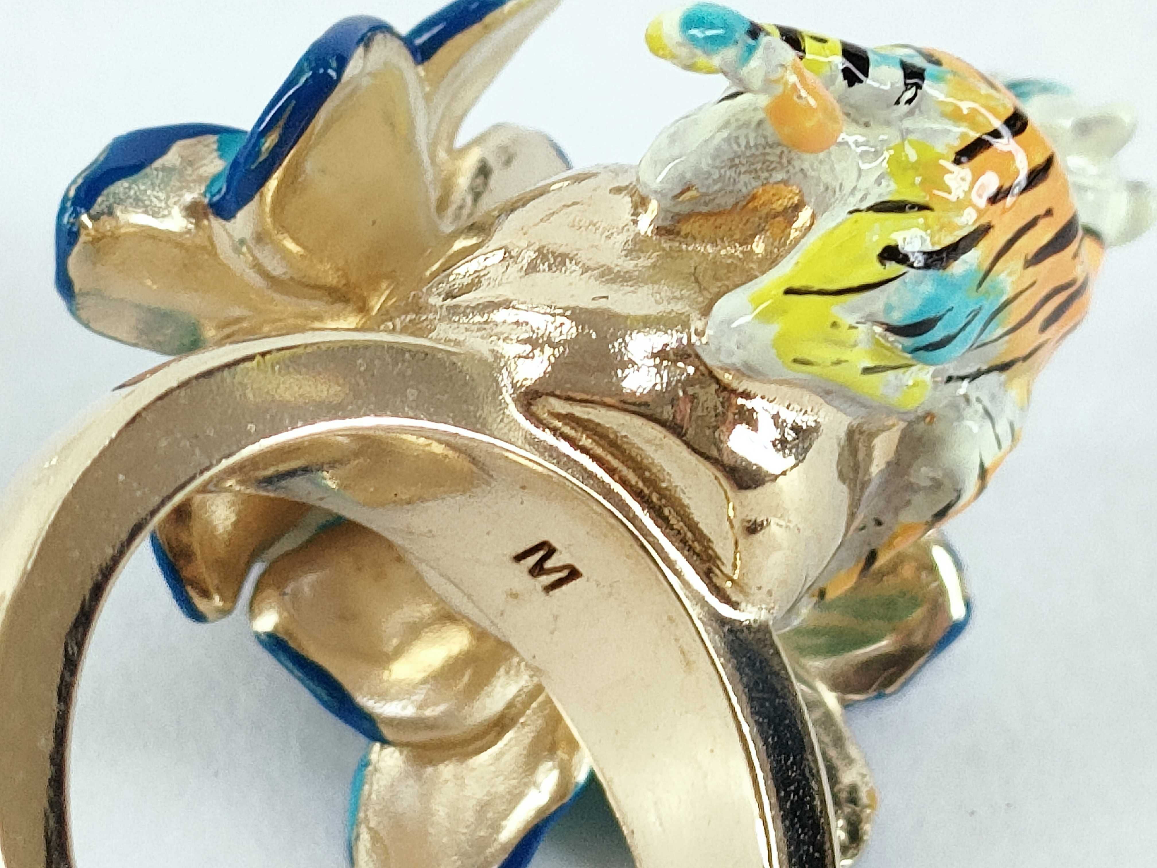 Toile de Jouy Voyage Tiger Flower Ring, Size M — view 5