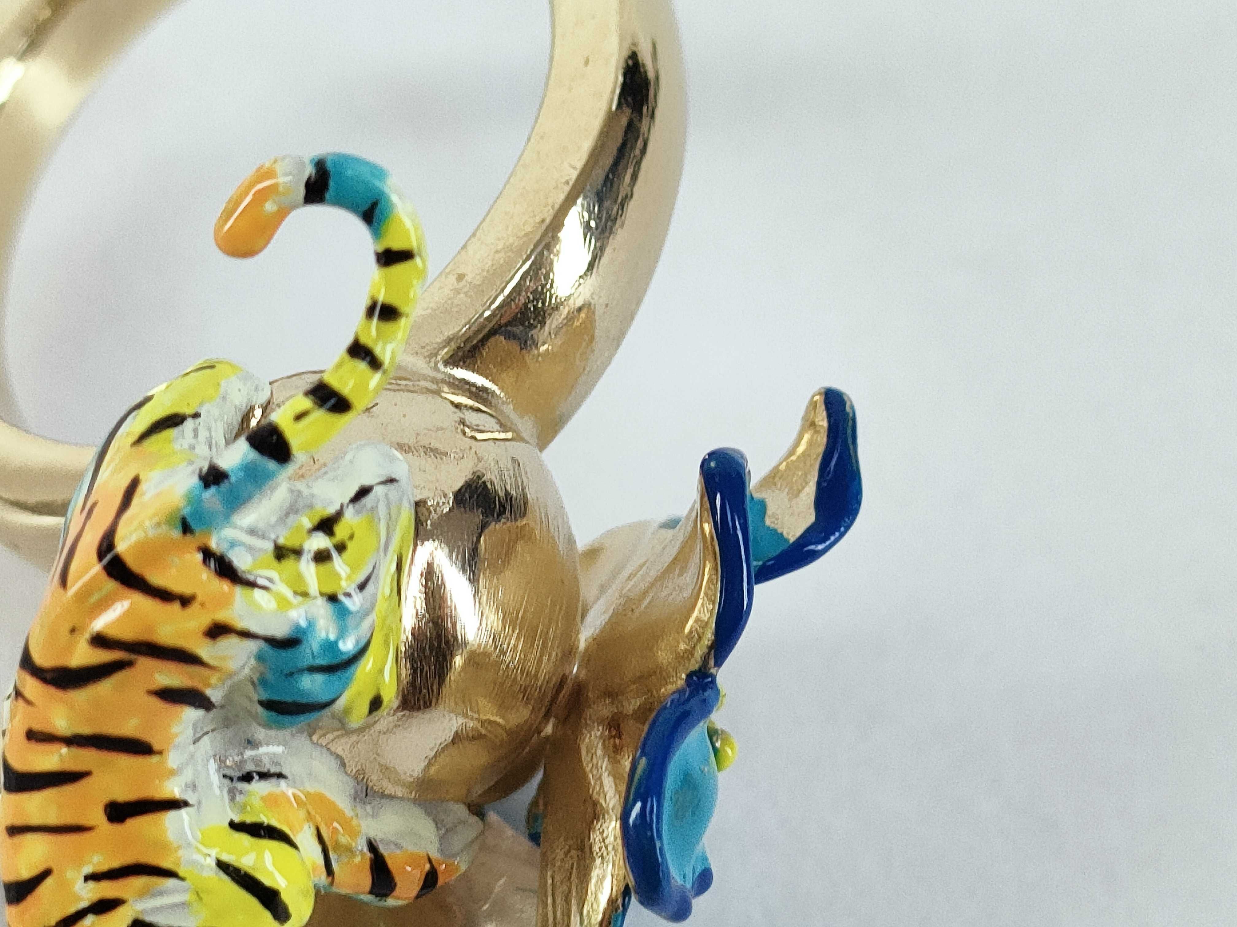 Toile de Jouy Voyage Tiger Flower Ring, Size M — view 7