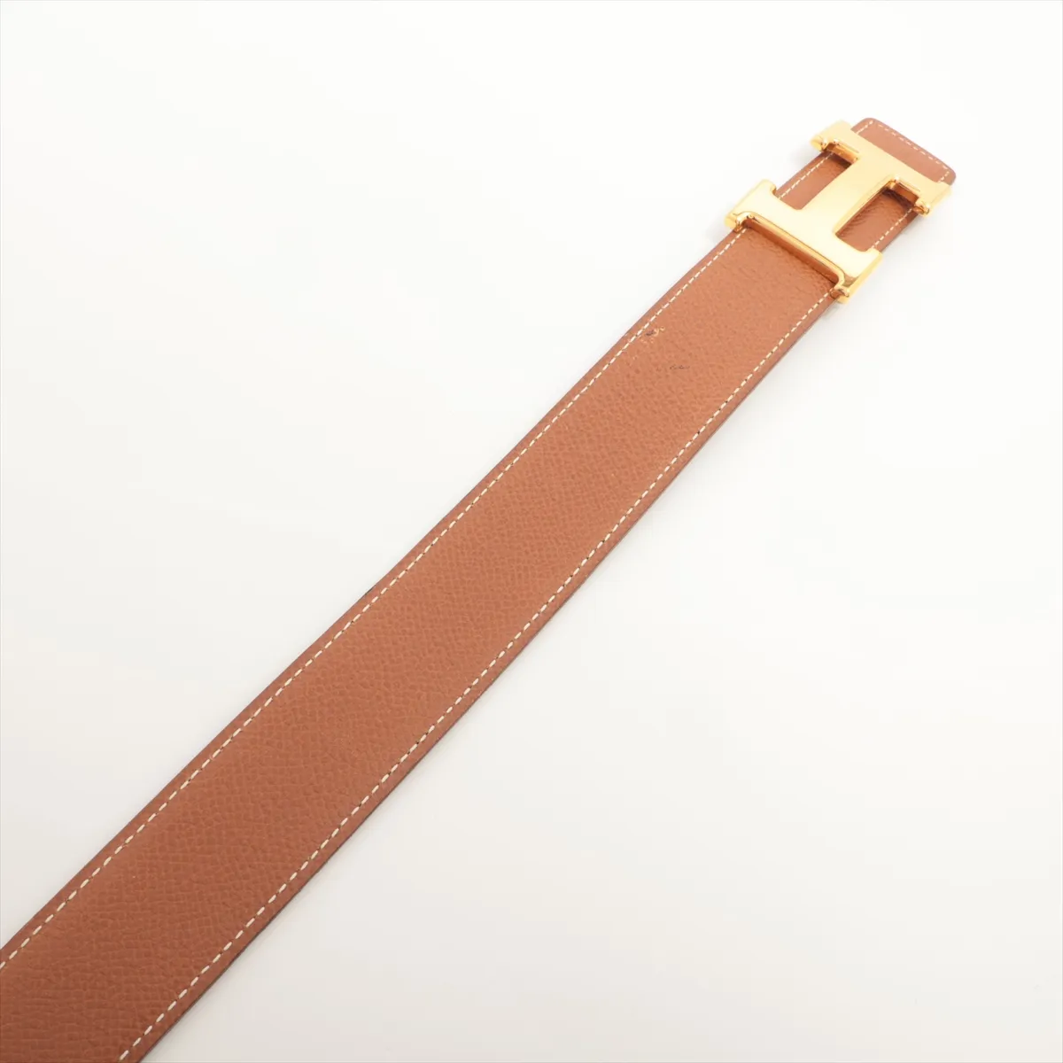 H-belt Z:1996 Belt 75 Leather Gold x Black Hole wear, lifting, — view 2