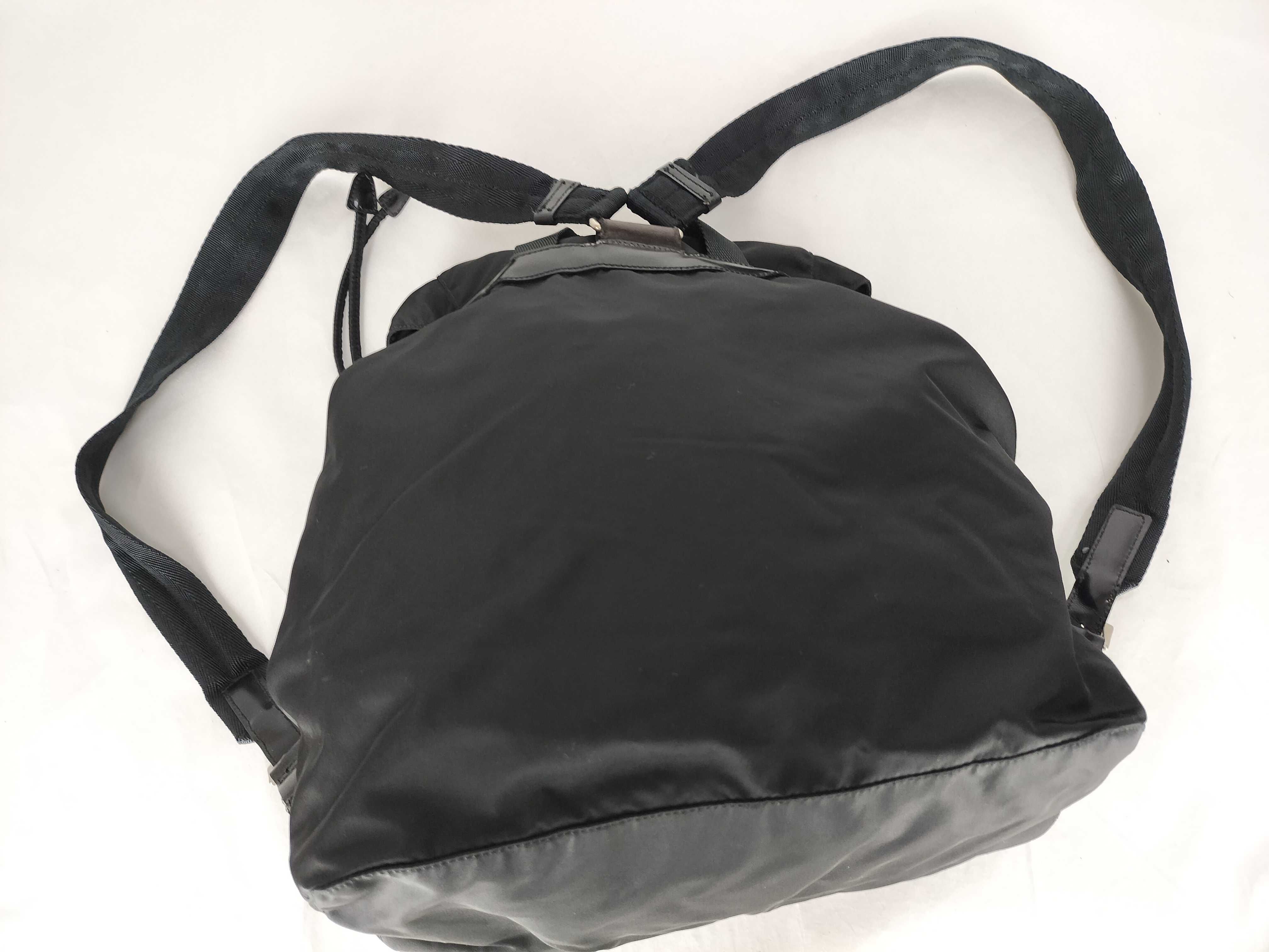 nylon backpack, black backpack. — view 3