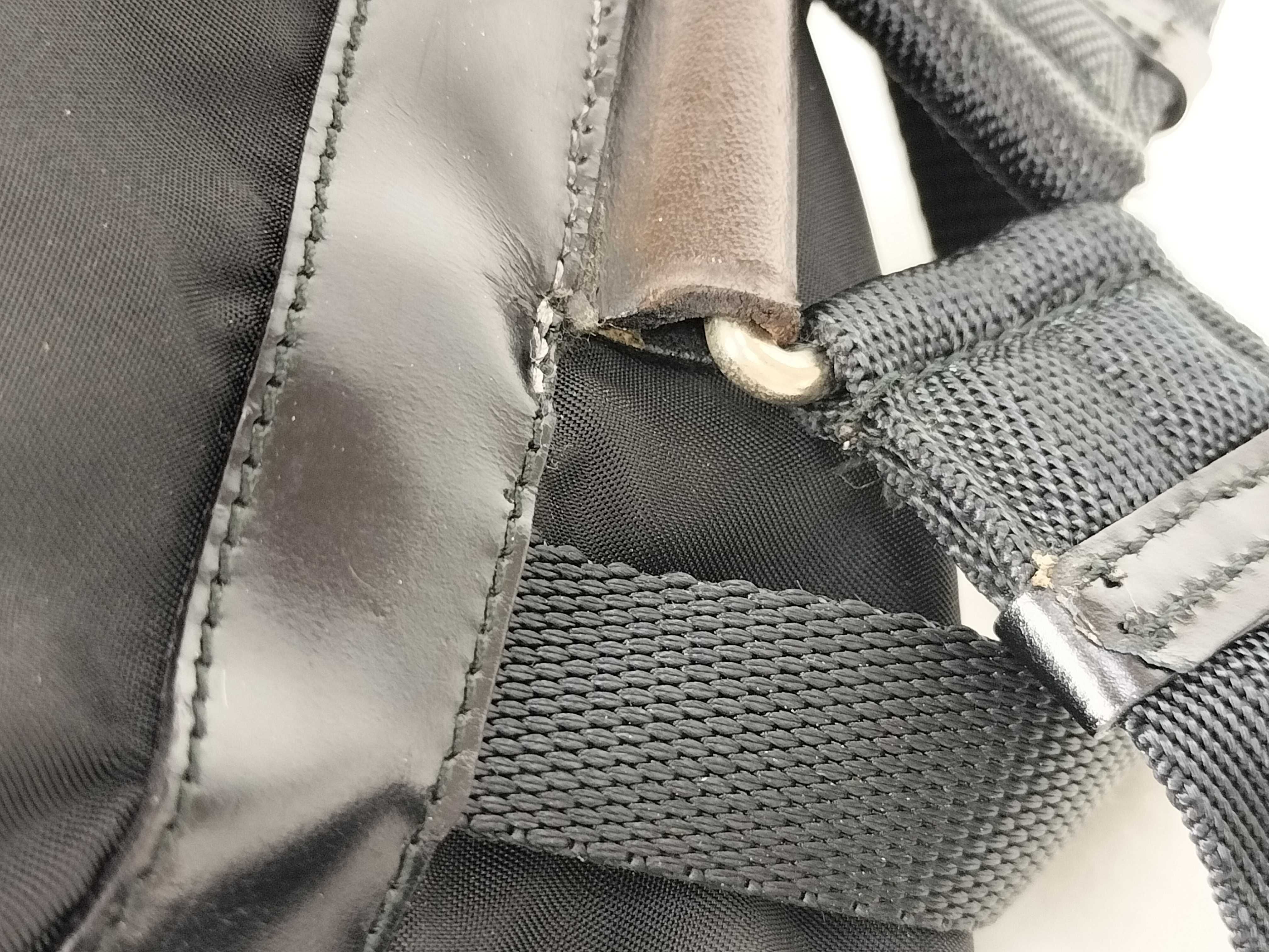 nylon backpack, black backpack. — view 5