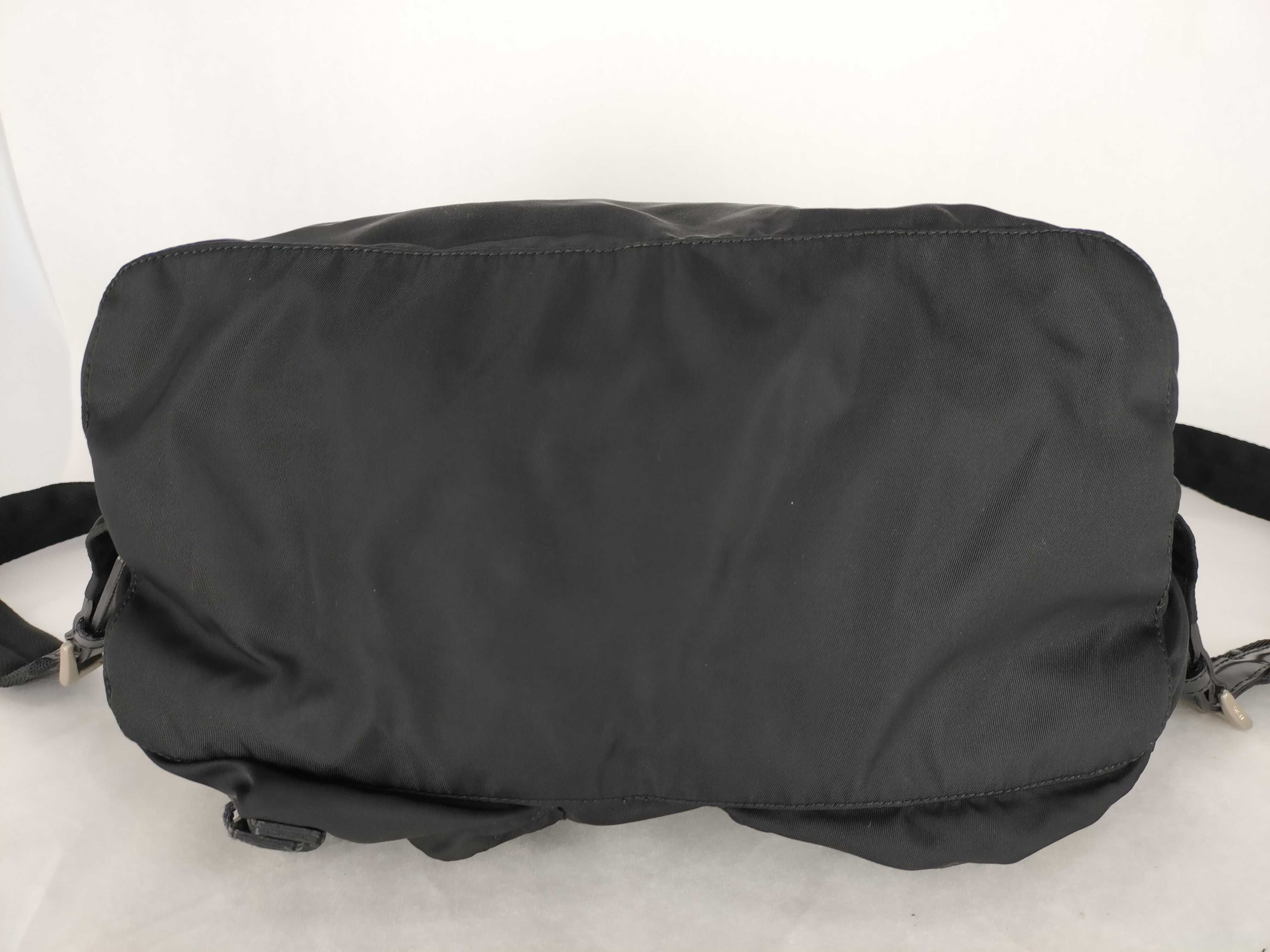 nylon backpack, black backpack. — view 7
