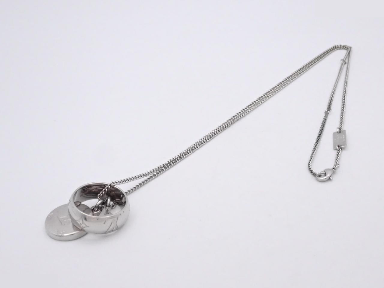 Ring necklace, monogram, chain approximately 60cm — view 3