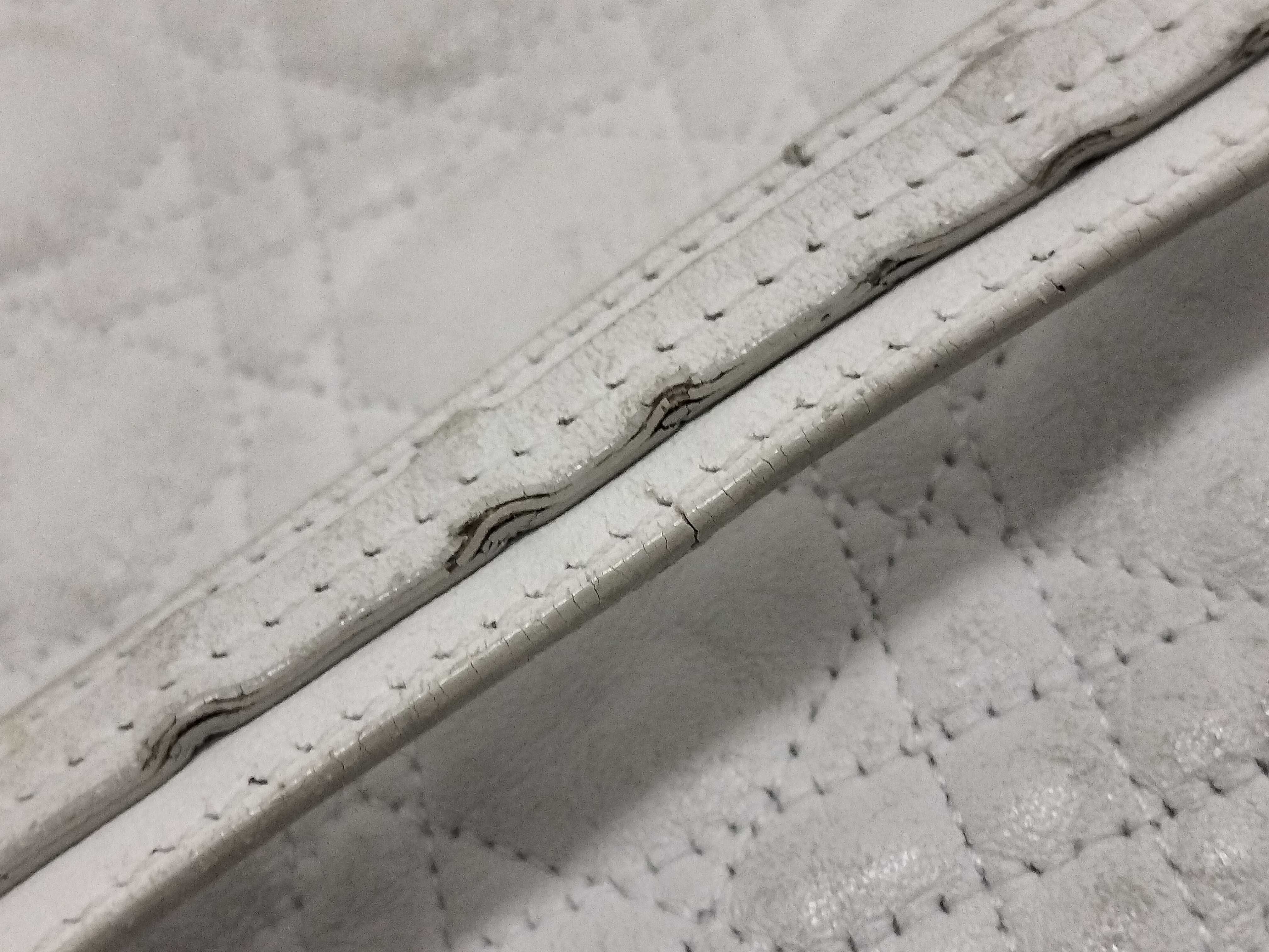 Cannage Leather Chain Shoulder Bag White Shoulder Bag — view 14