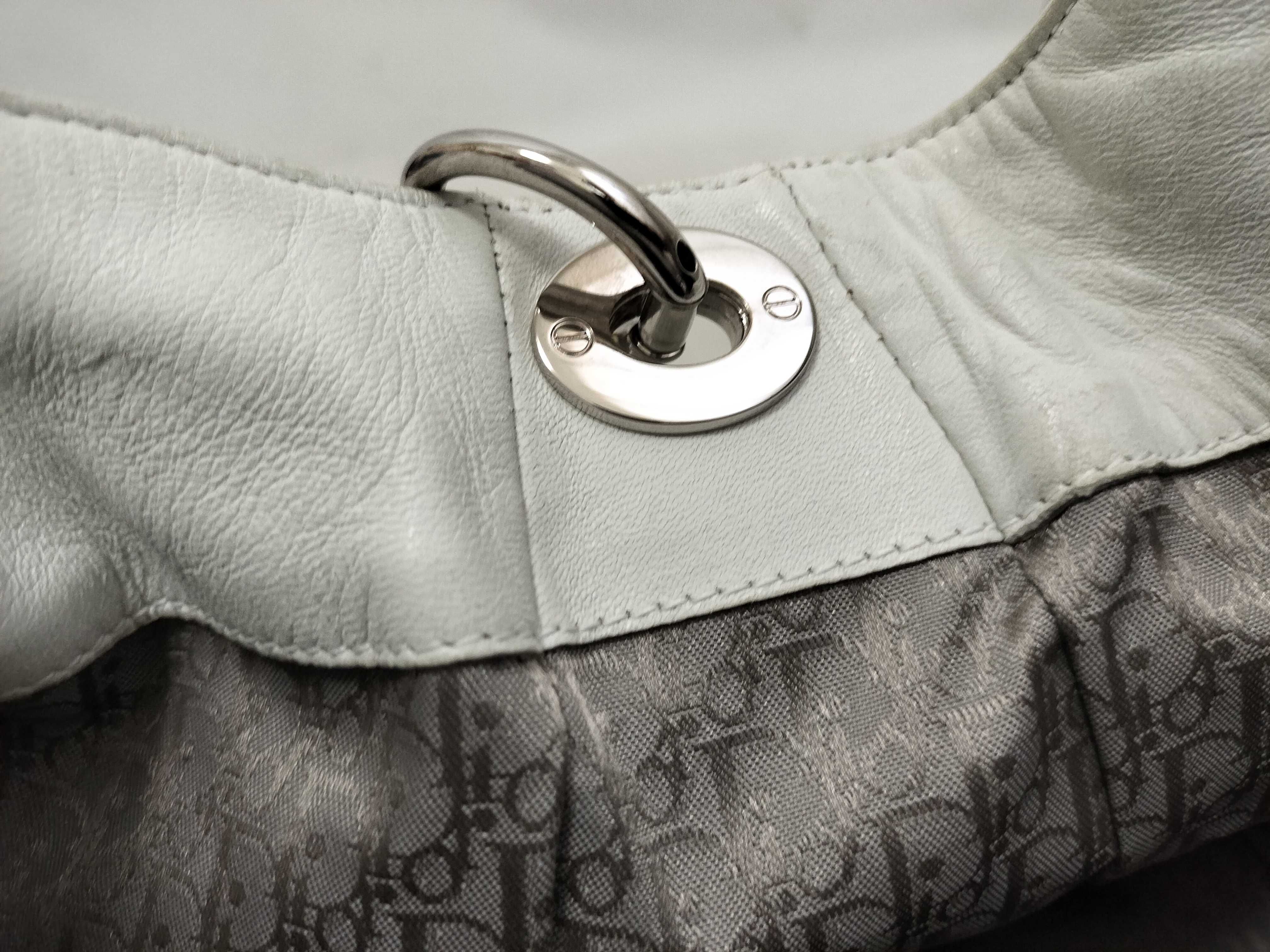Cannage Leather Chain Shoulder Bag White Shoulder Bag — view 8