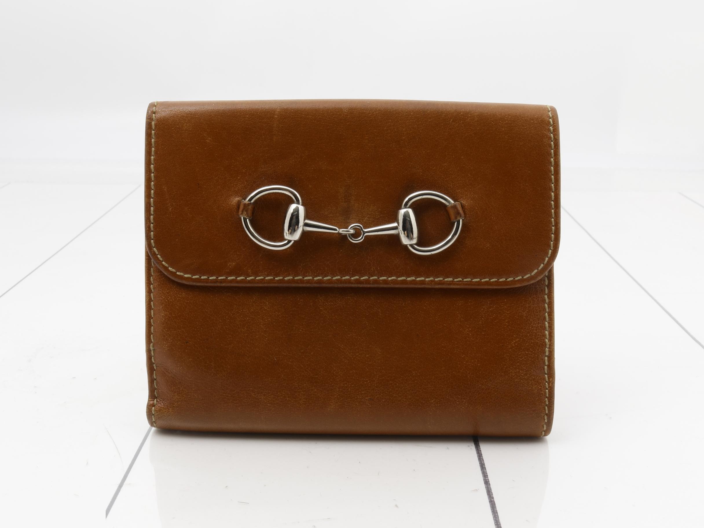 Leather bi-fold wallet