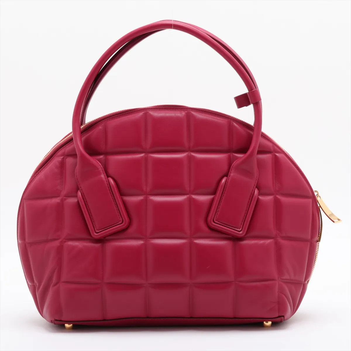 The Swoop Leather 2-Way Handbag, Purple — view 2
