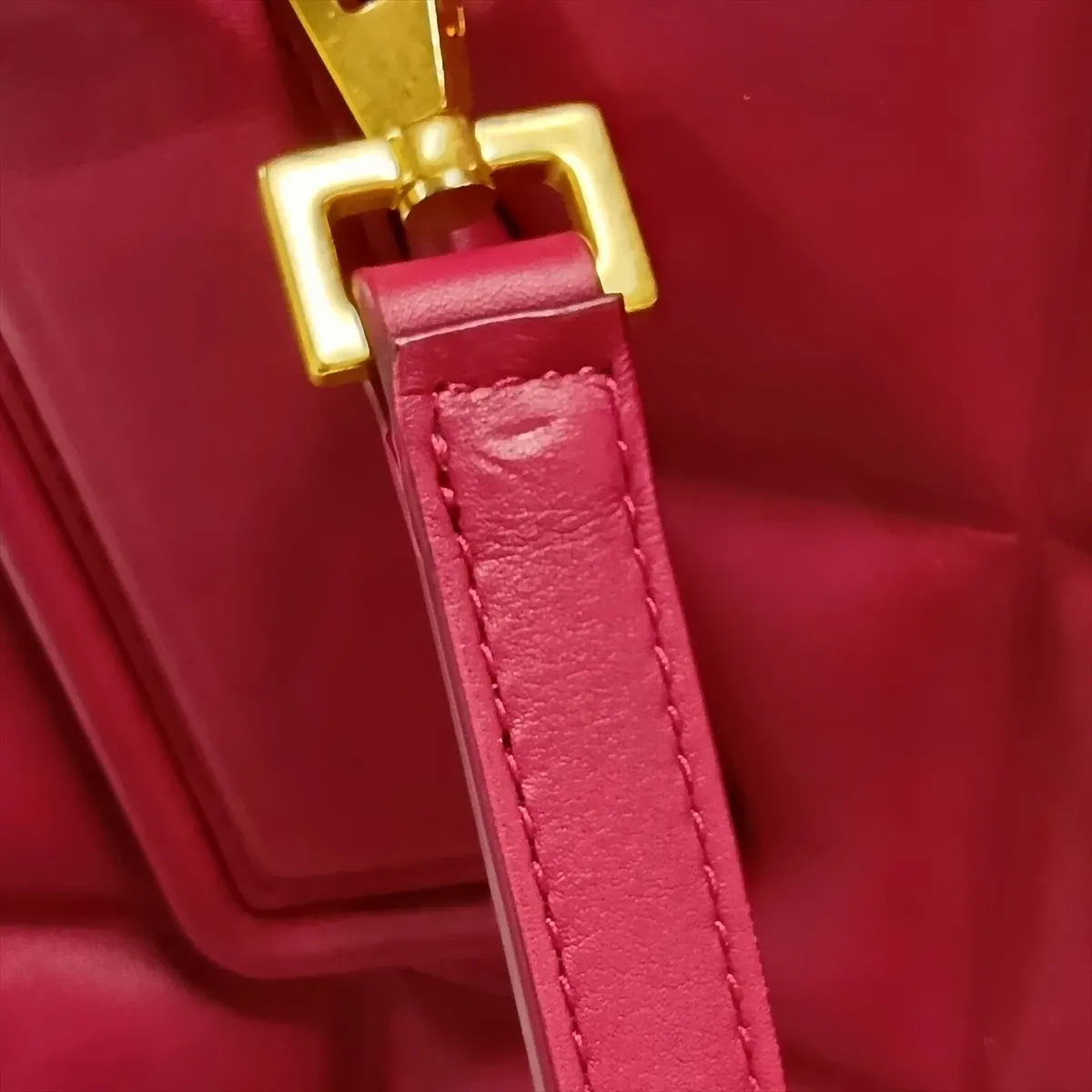 The Swoop Leather 2-Way Handbag, Purple — view 13