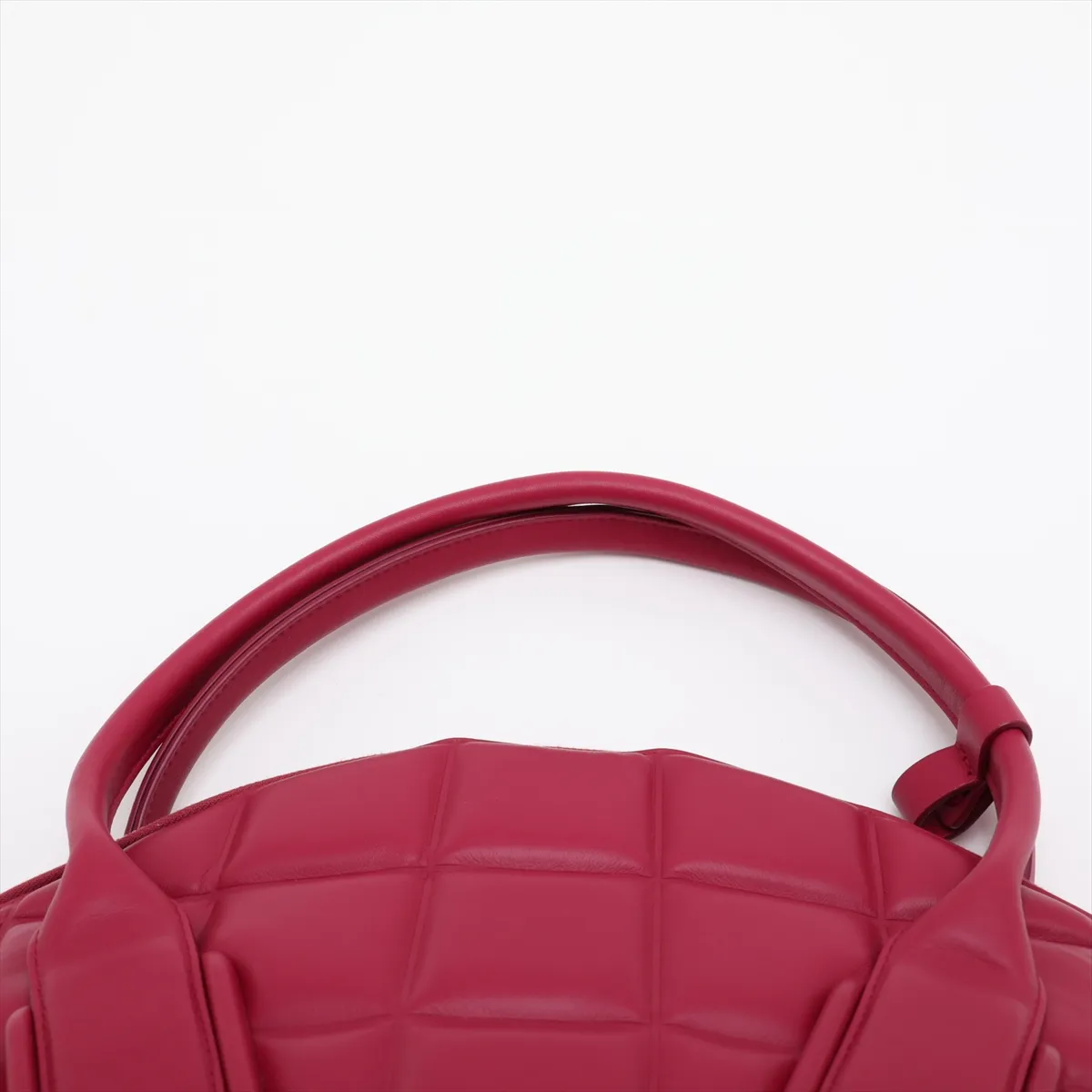 The Swoop Leather 2-Way Handbag, Purple — view 6