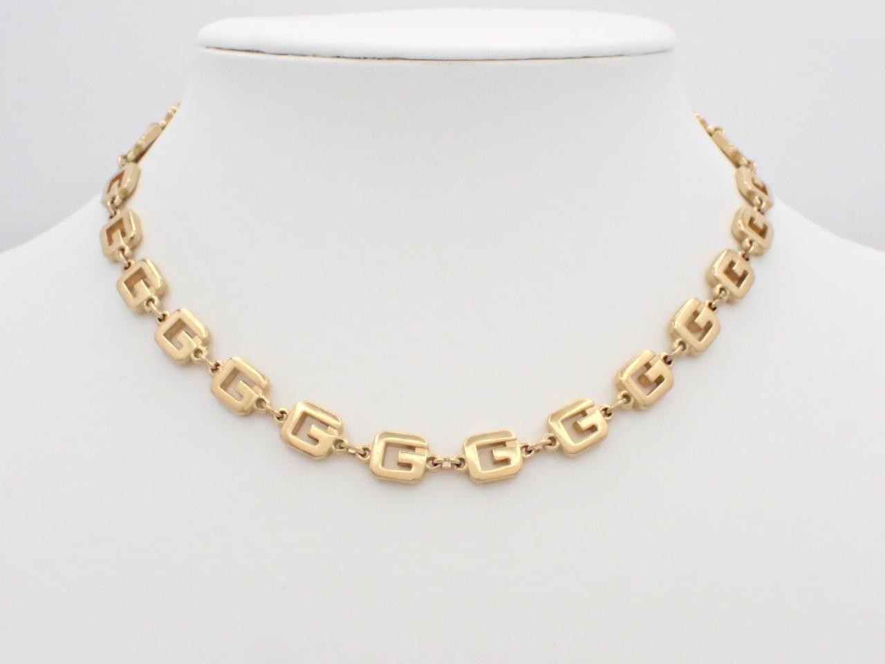 Gold necklace, chain approximately 38cm — view 3