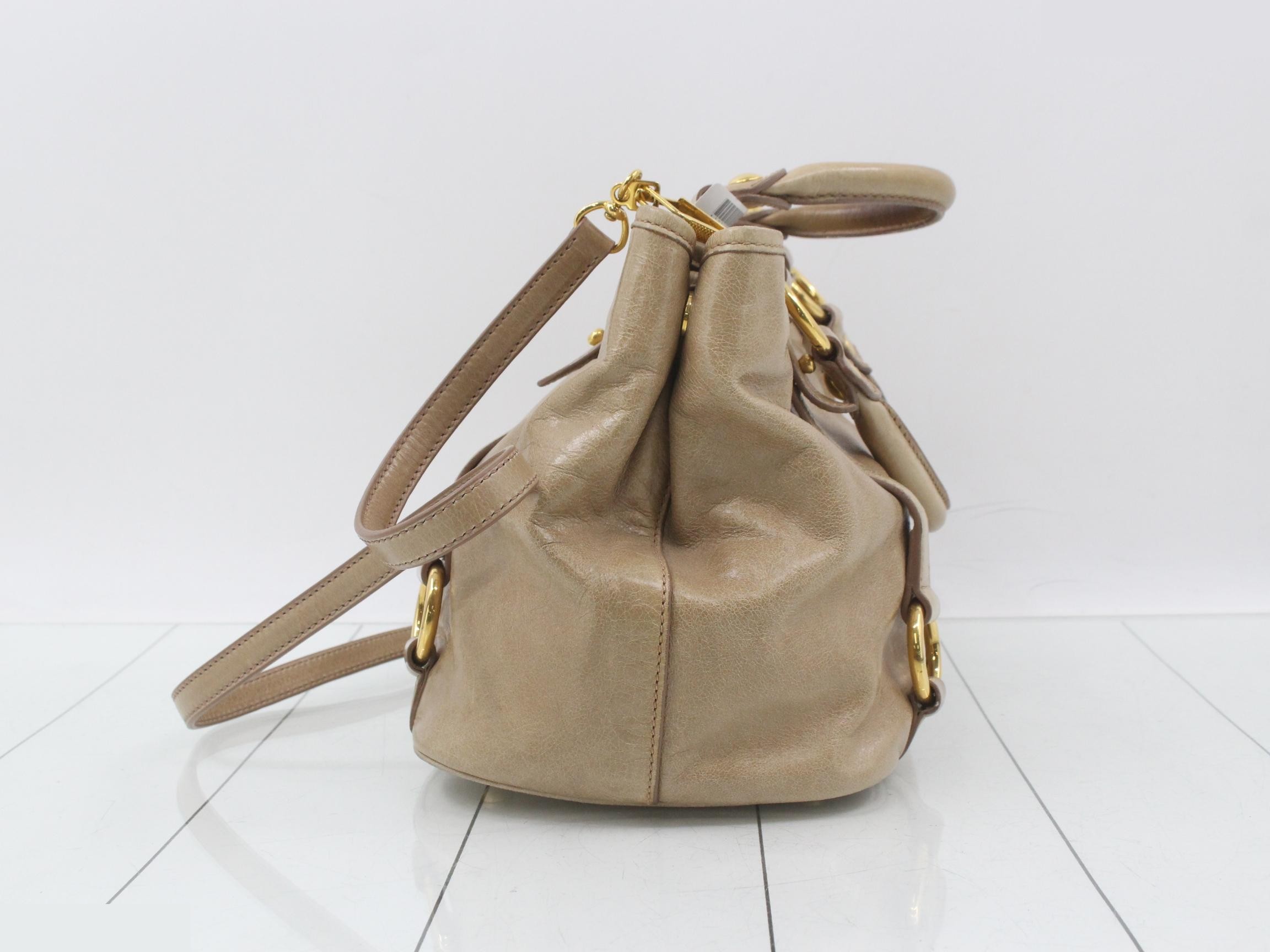 Other lines: Bags - 2-way bag with long strap, leather, beige — view 3