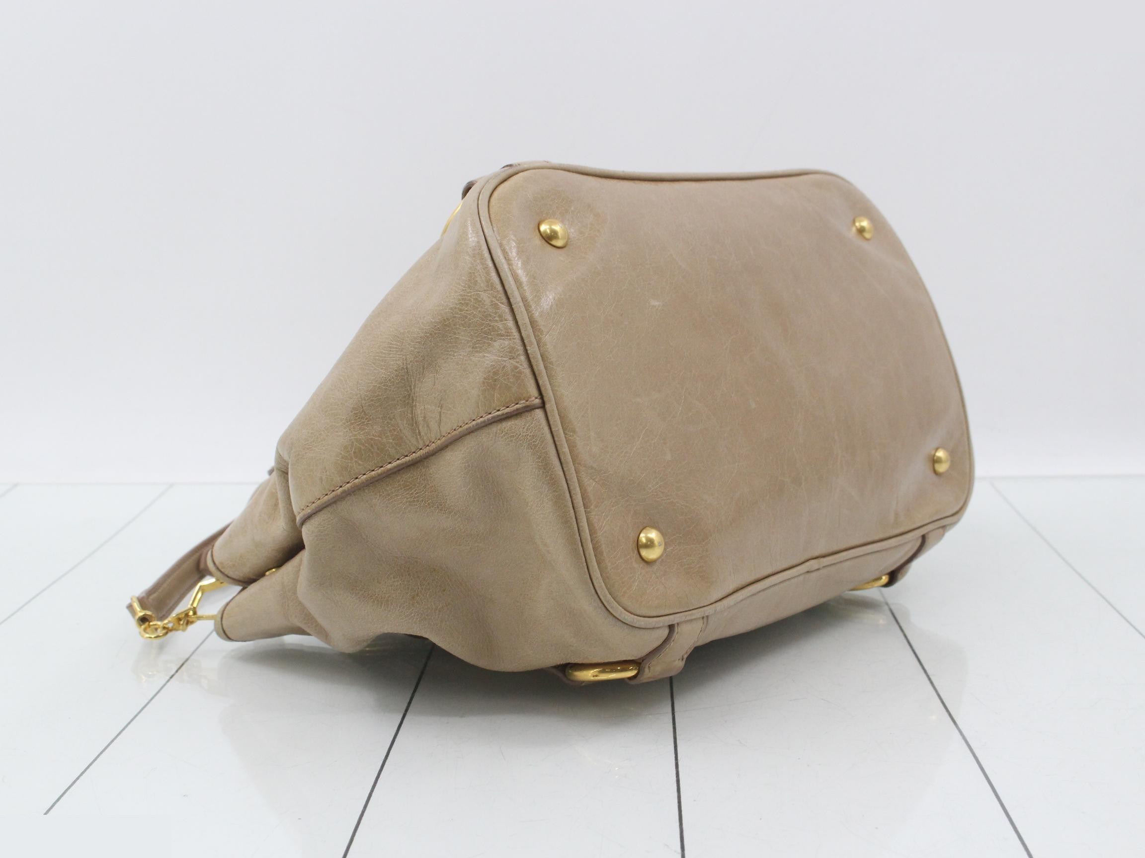 Other lines: Bags - 2-way bag with long strap, leather, beige — view 5