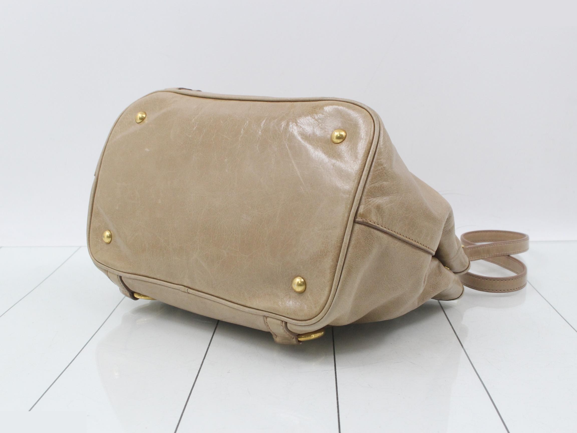 Other lines: Bags - 2-way bag with long strap, leather, beige — view 6