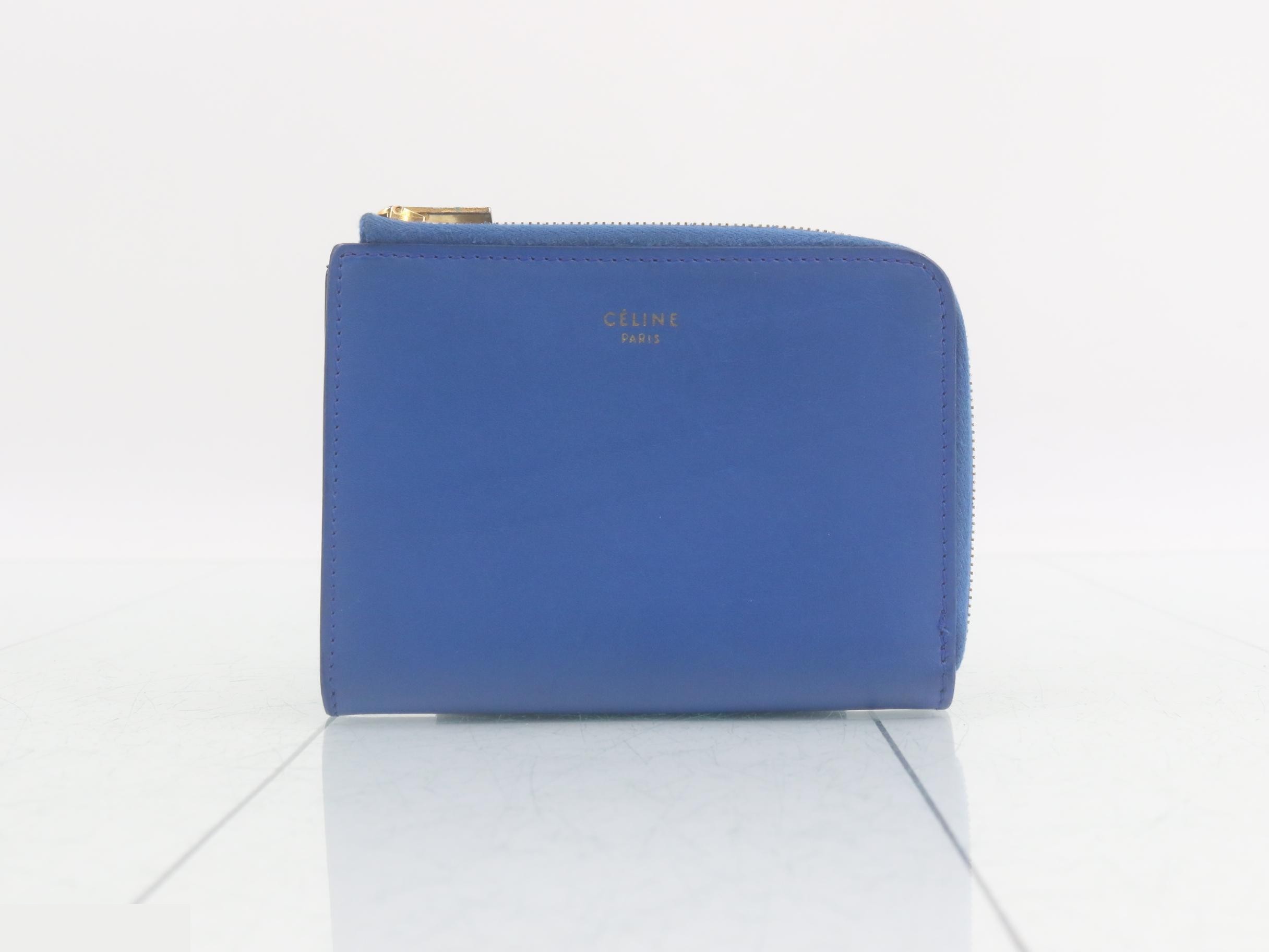 Phoebe Leather Coin Case, Blue