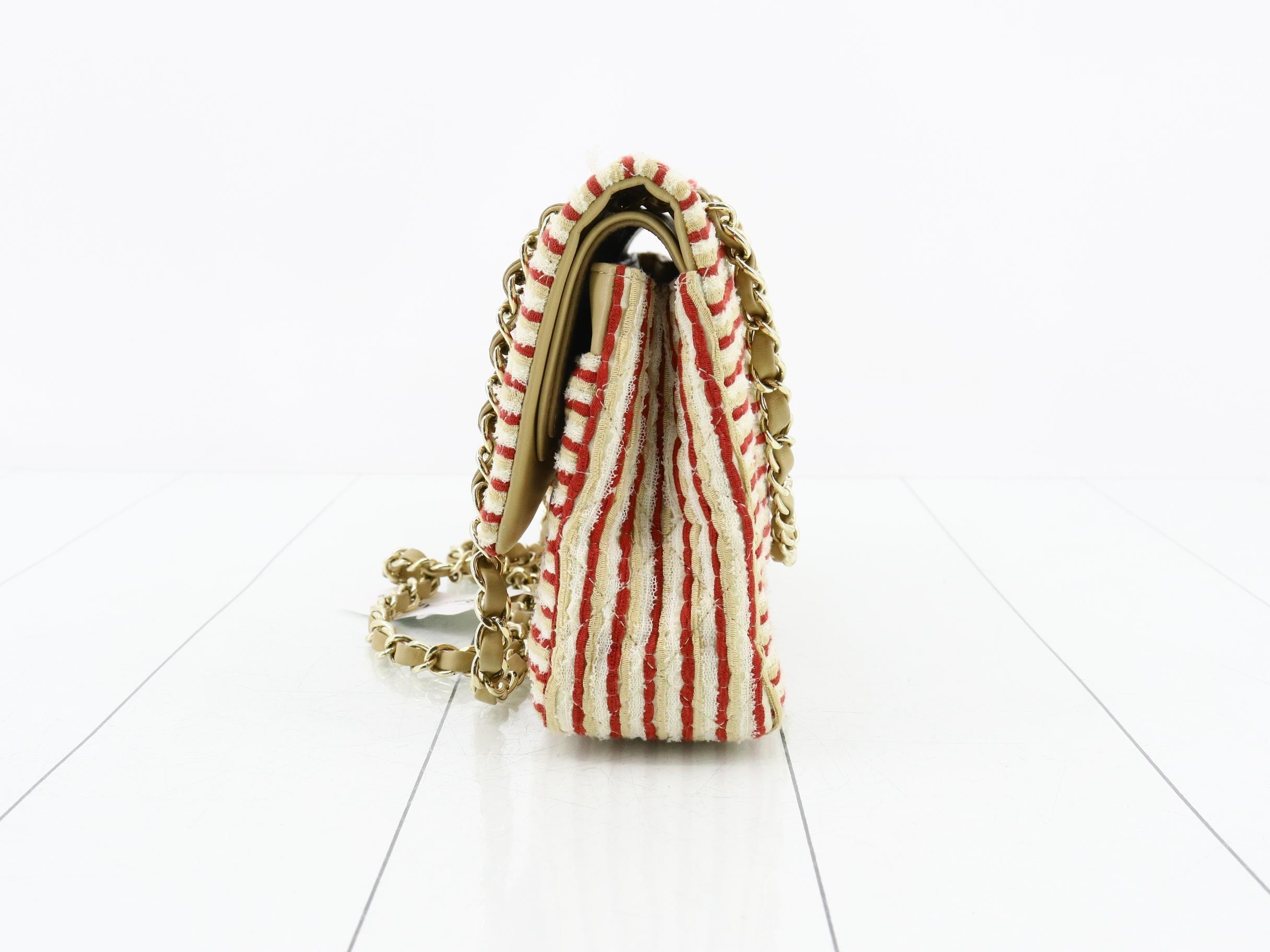 Coco Mark Pearl Classic Flap Shoulder Bag — view 3