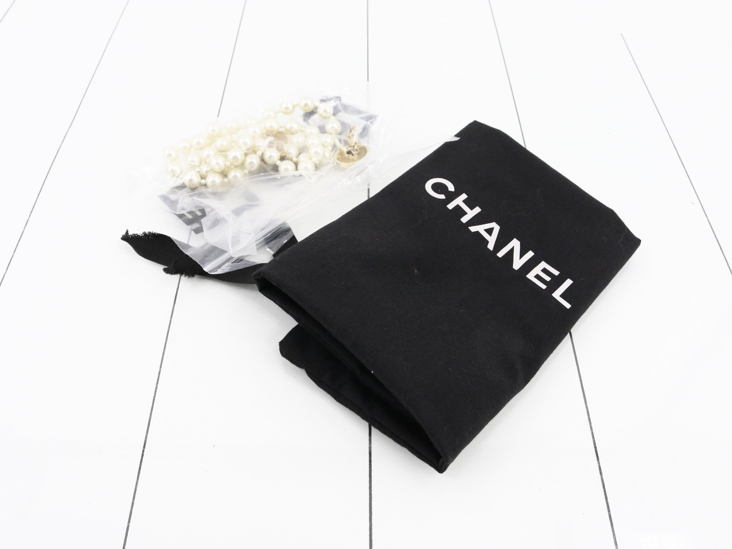 Coco Mark Pearl Classic Flap Shoulder Bag — view 7
