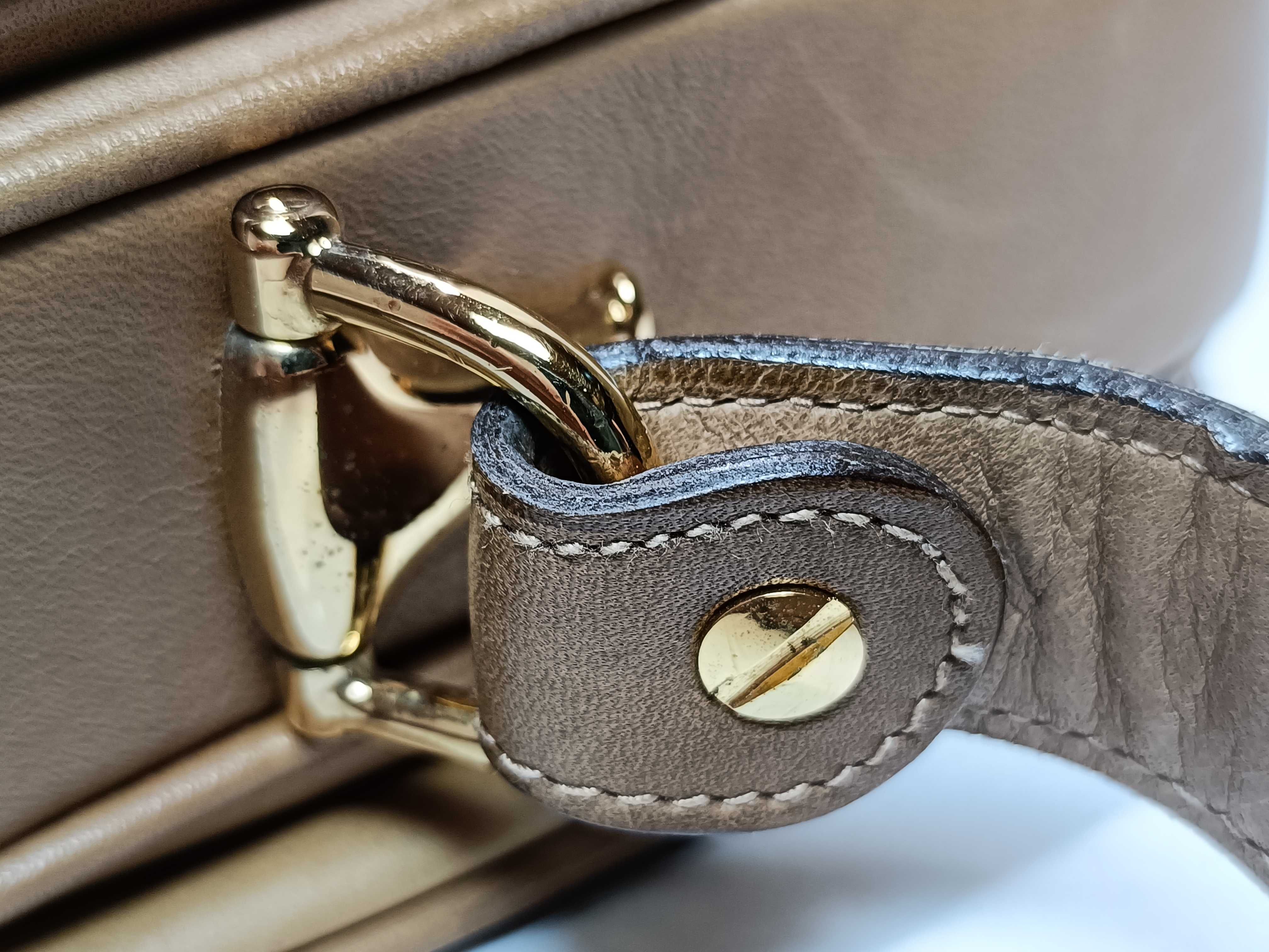 Micro GG Canvas Leather Brown Shoulder Bag — view 5