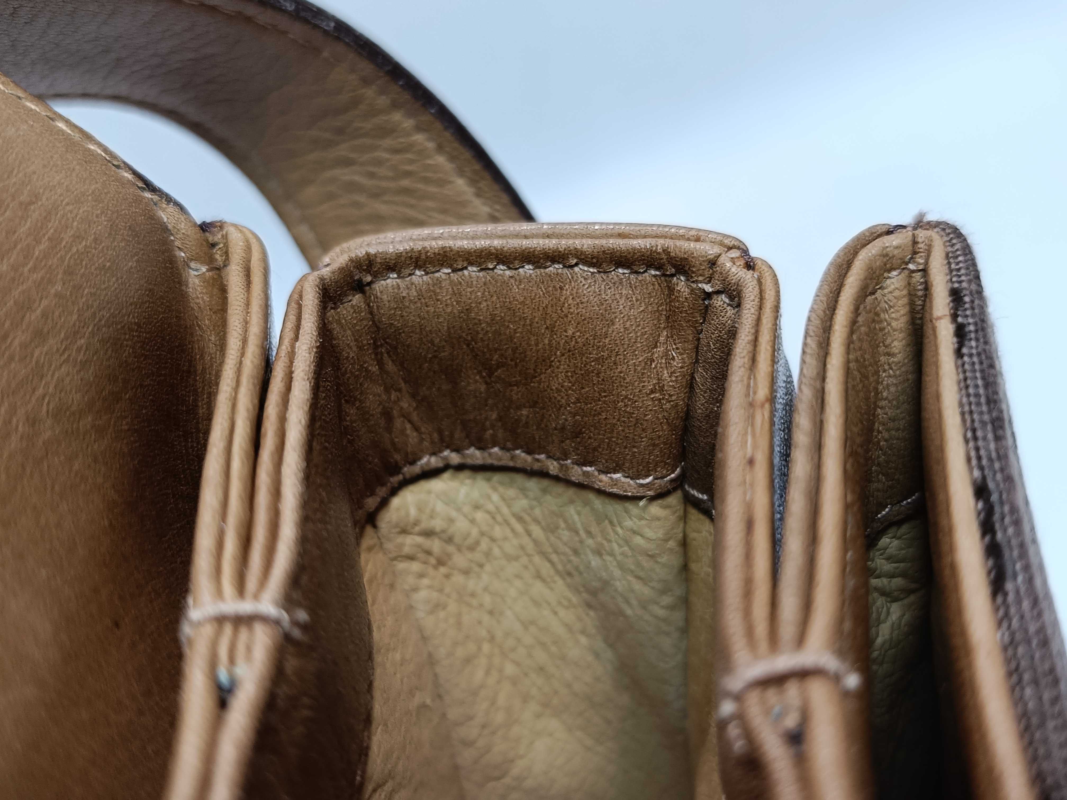 Micro GG Canvas Leather Brown Shoulder Bag — view 9
