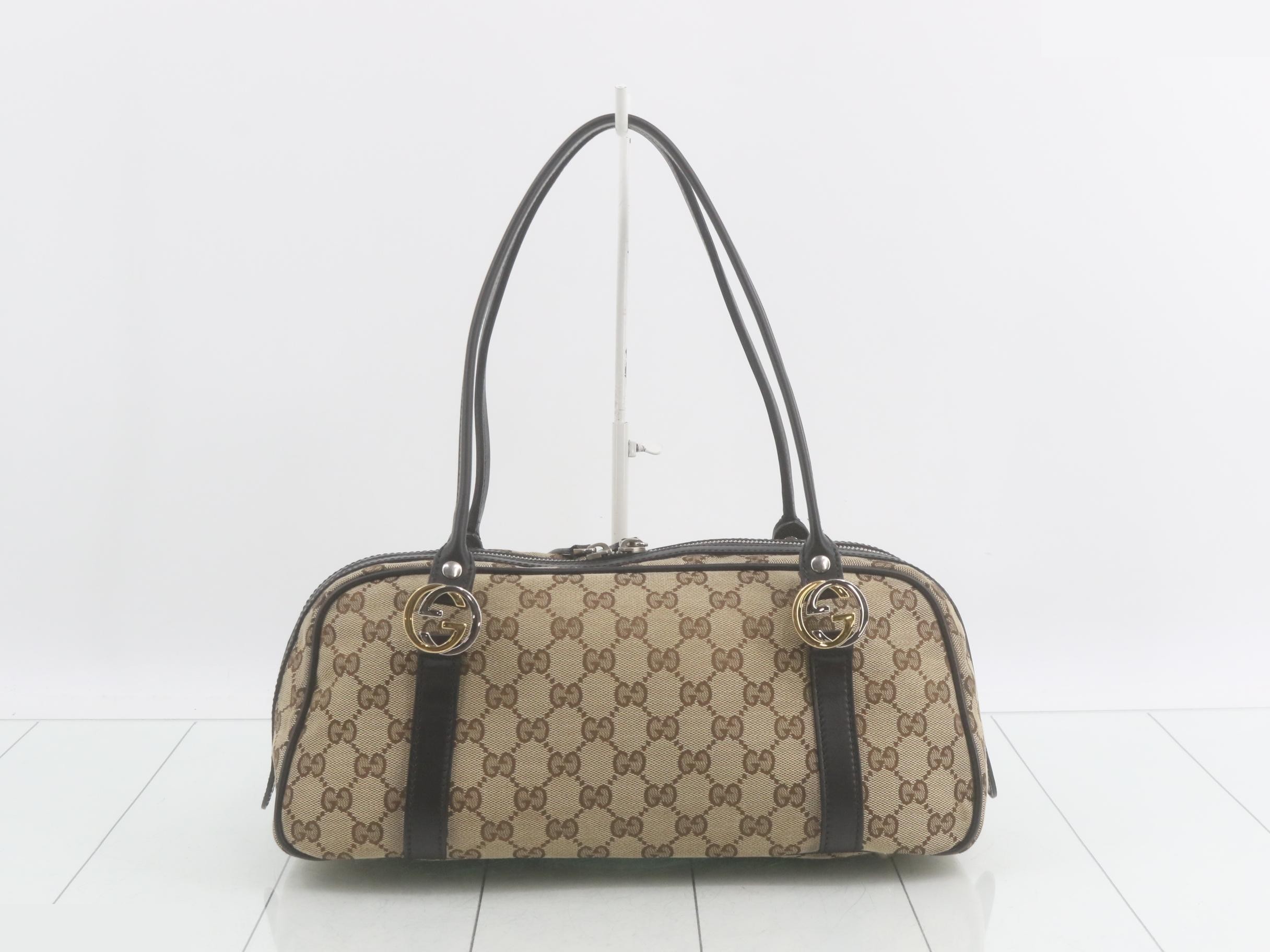 GG Canvas Interlocking Semi-Shoulder Bag — view 2
