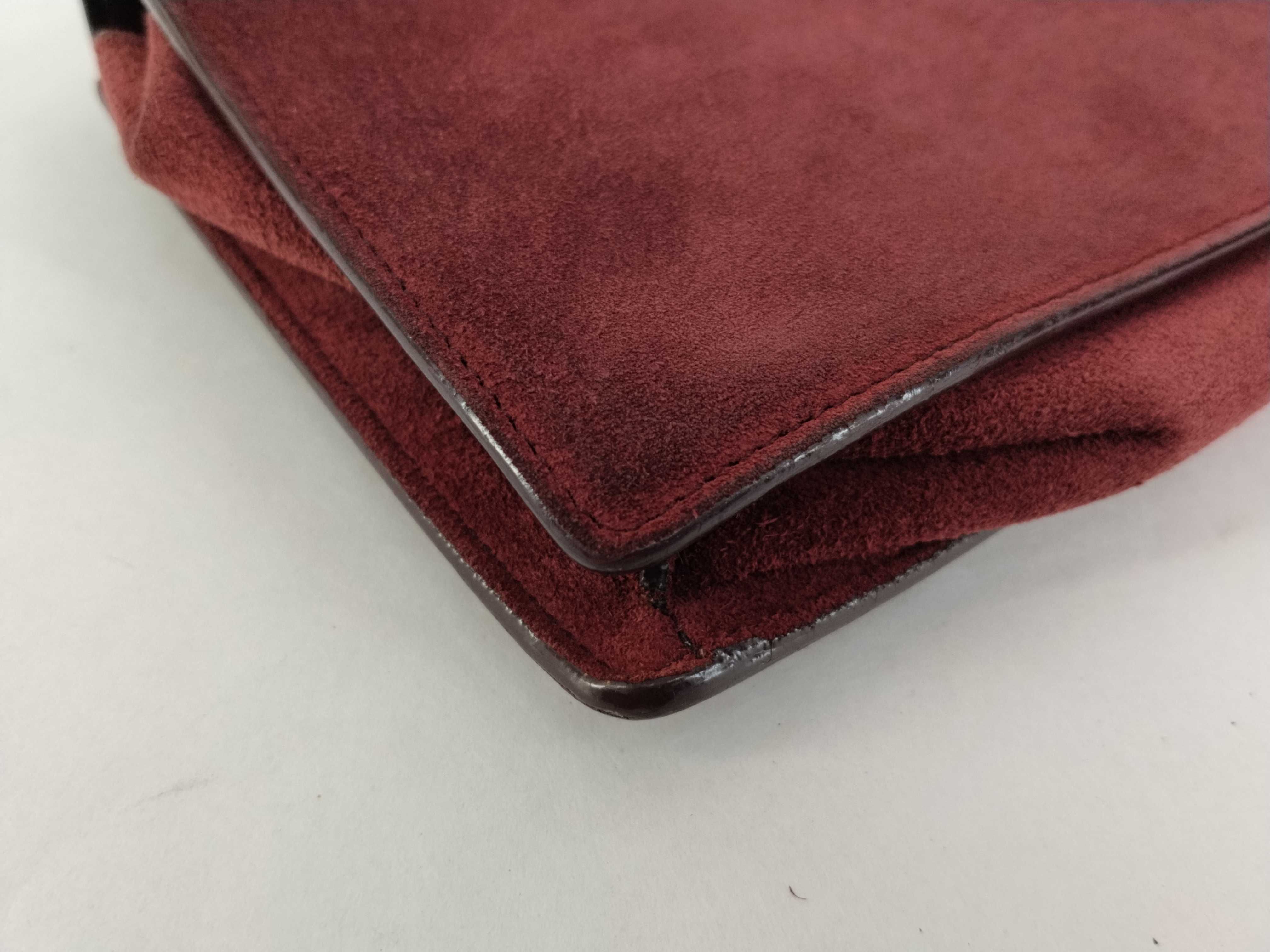 Betty Suede Leather Chain Shoulder Bag — view 11