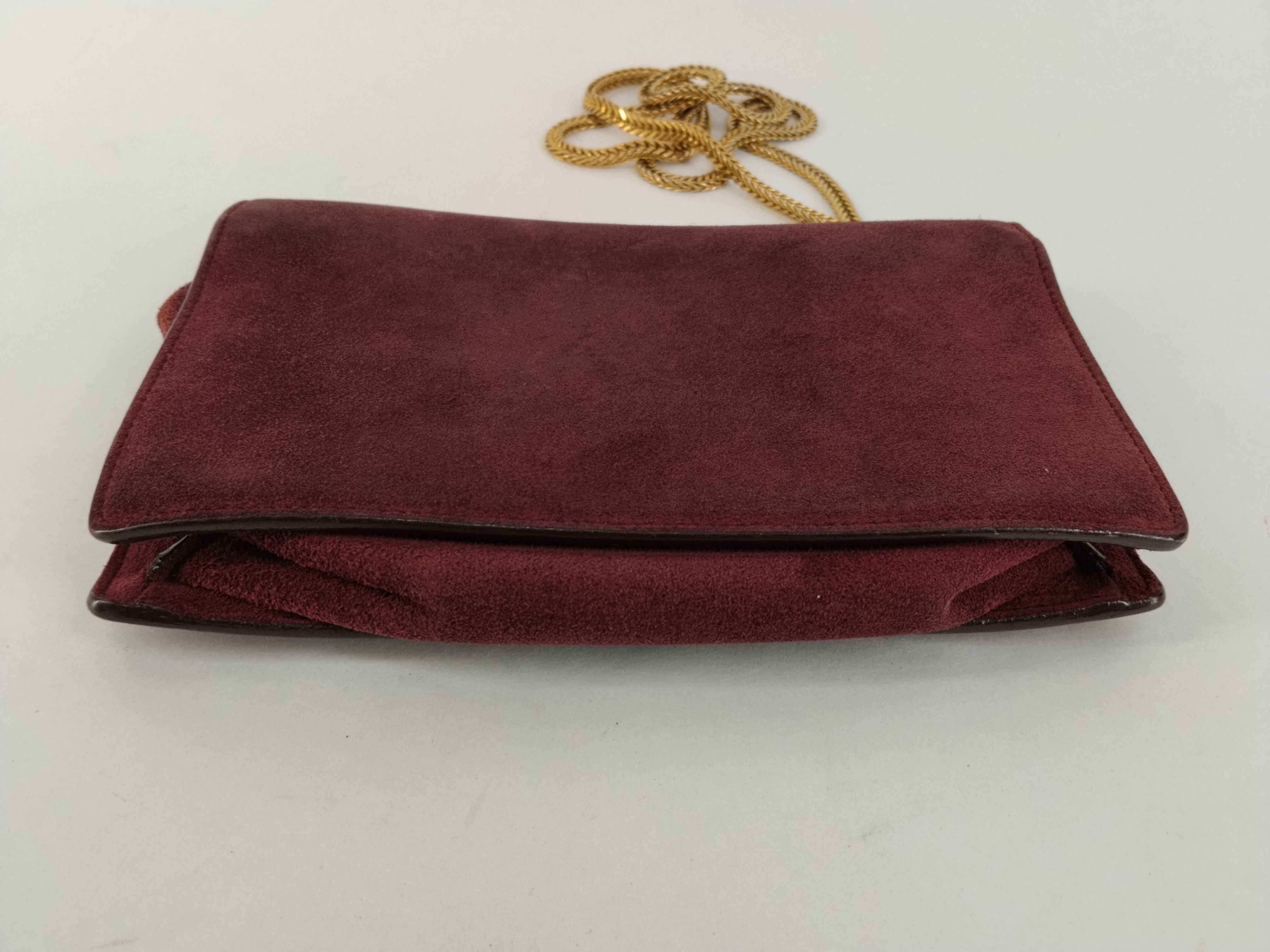 Betty Suede Leather Chain Shoulder Bag — view 13