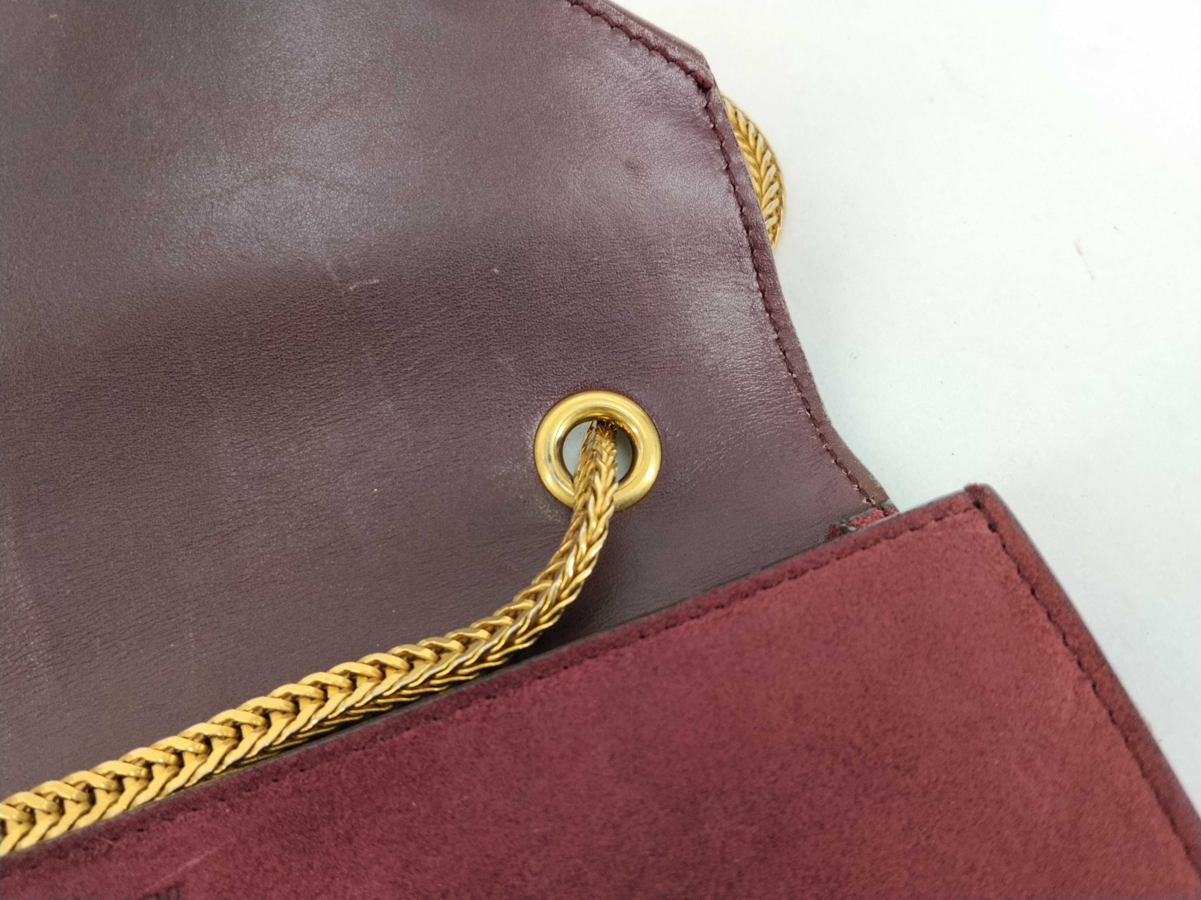 Betty Suede Leather Chain Shoulder Bag — view 5