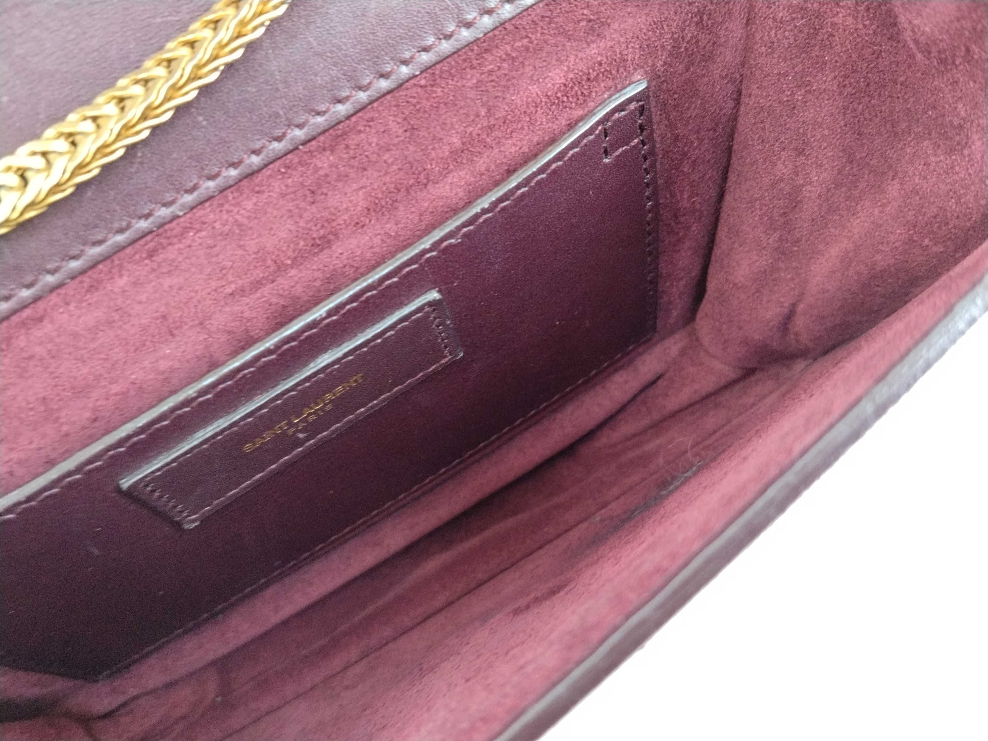 Betty Suede Leather Chain Shoulder Bag — view 7