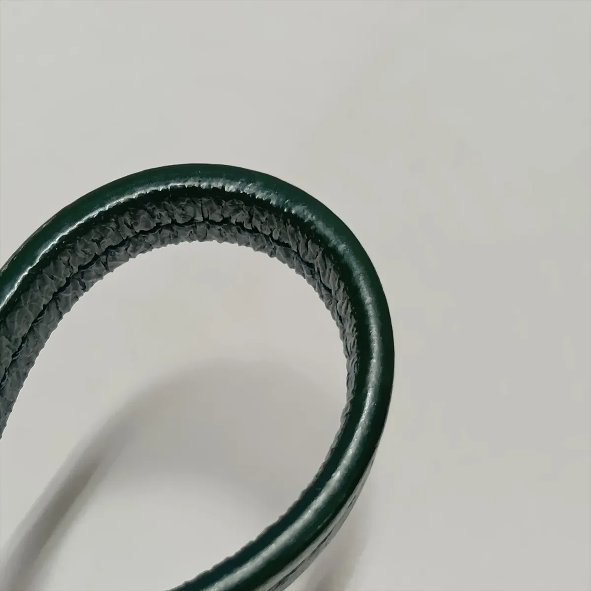 Matelassé Vintage Calfskin x Vinyl Chain Shoulder Bag, Green x Clear, Silver Hardware, 25722557, Serial Number — view 13