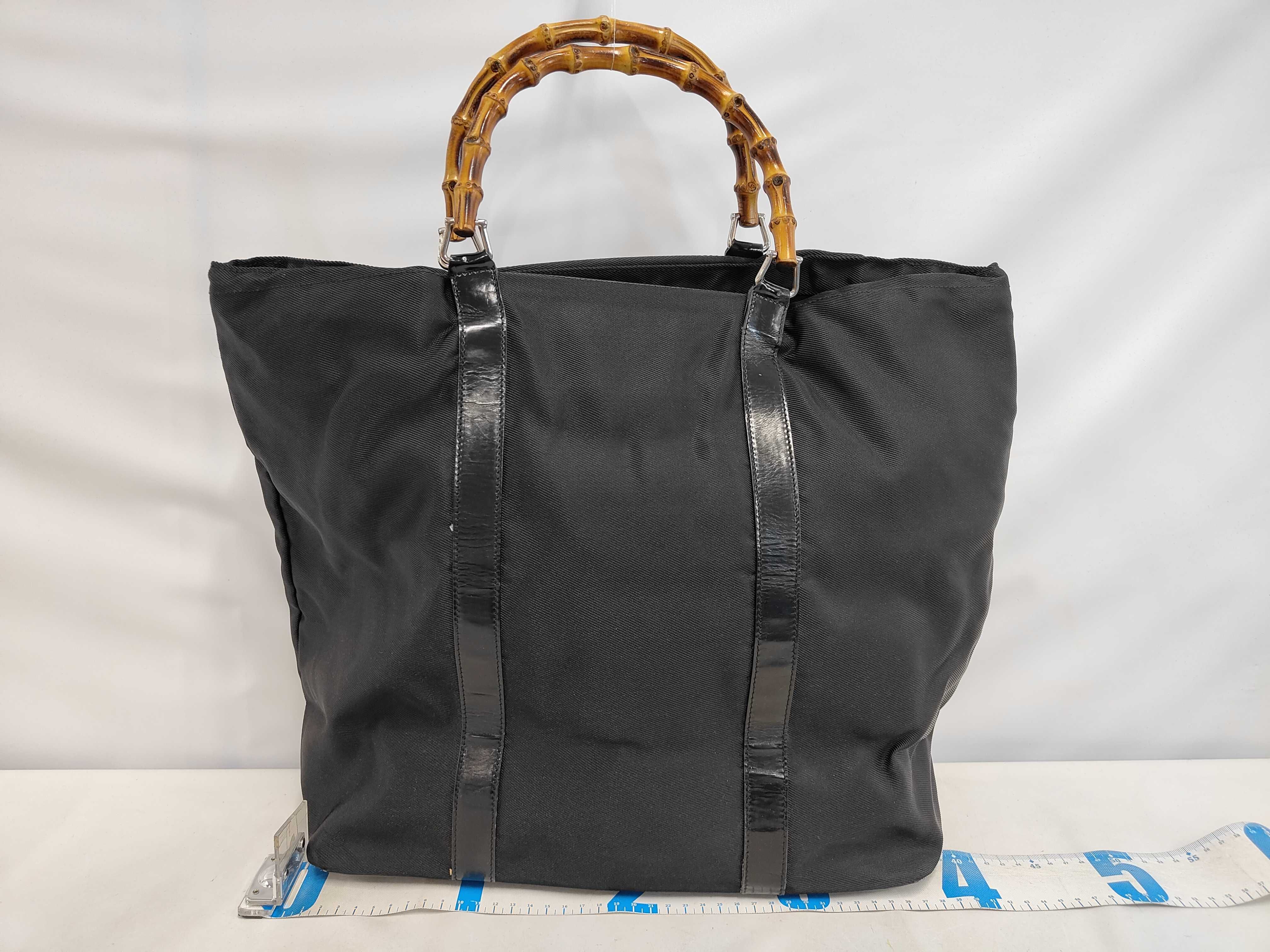 Bamboo Handbag, Black Handbag — view 2