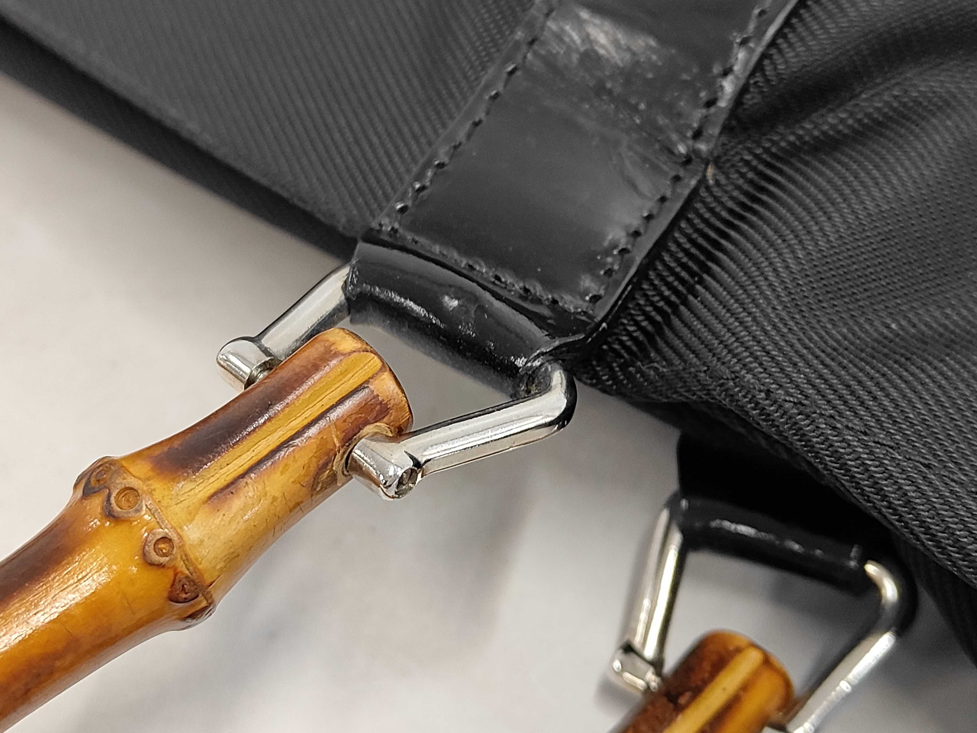 Bamboo Handbag, Black Handbag — view 6