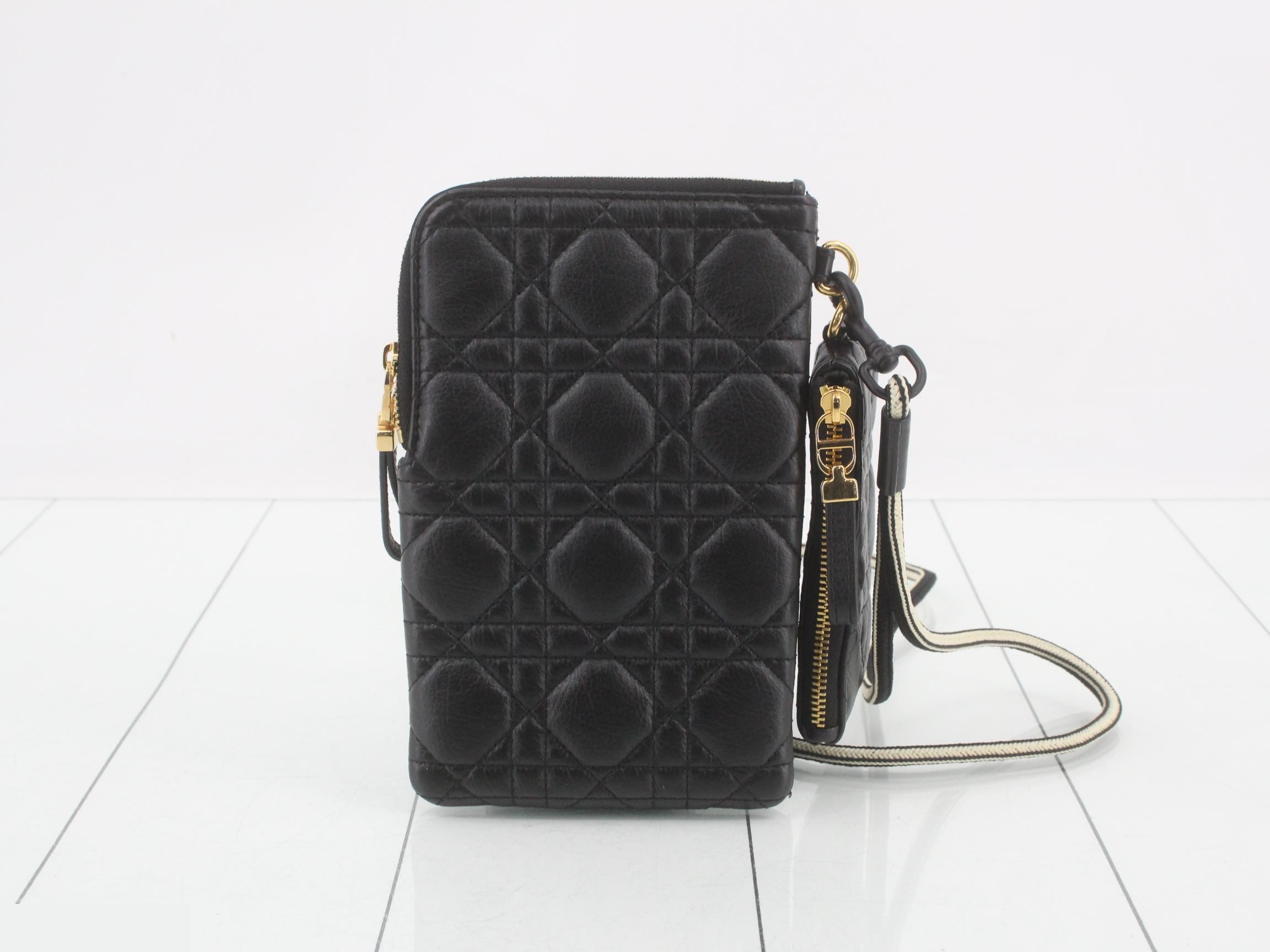 Caro Multifunction Calfskin Phone Holder Shoulder Pouch — view 2