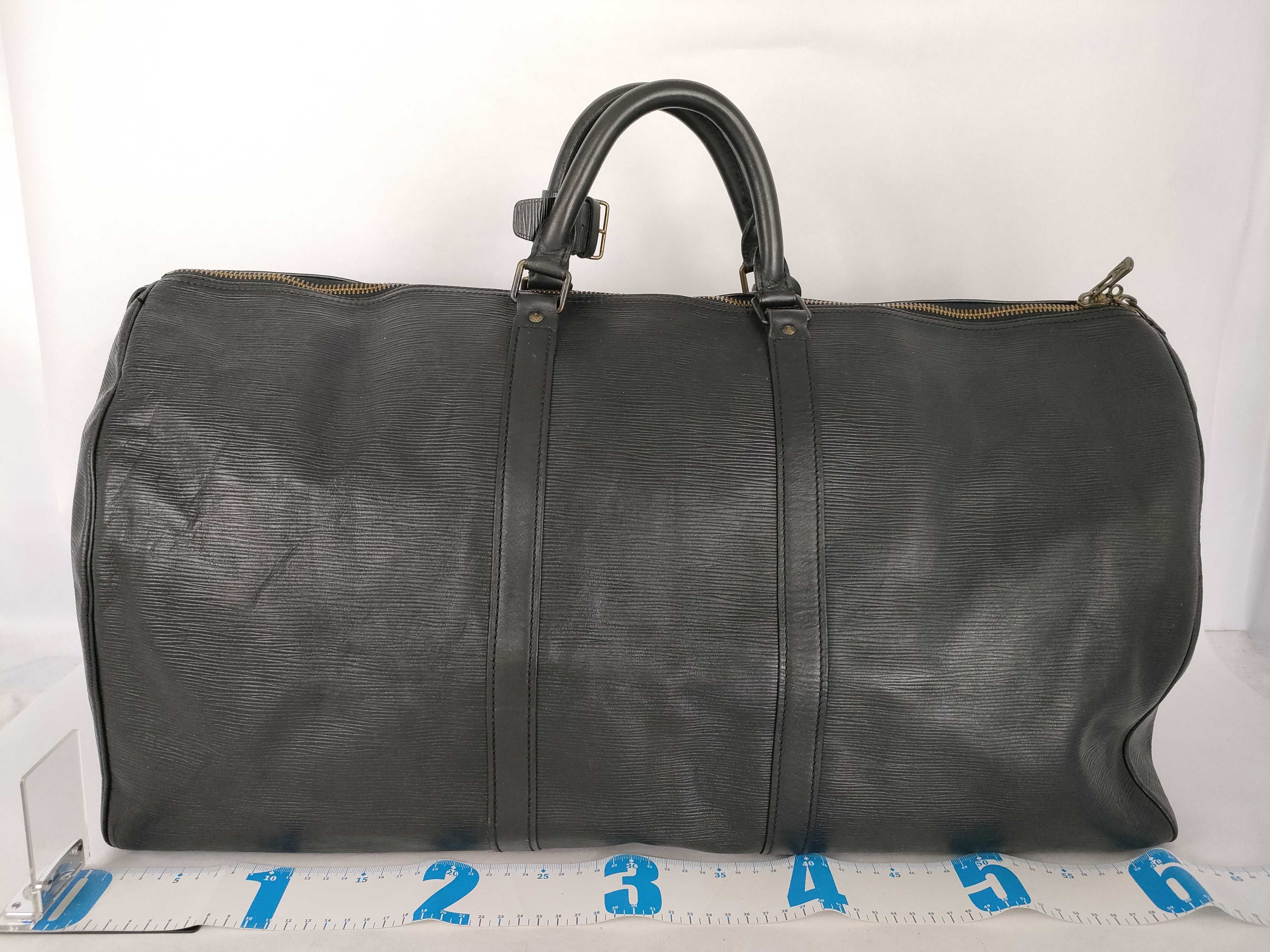 Epi Keepall 60 M42942 Noir Black Boston Bag — view 2