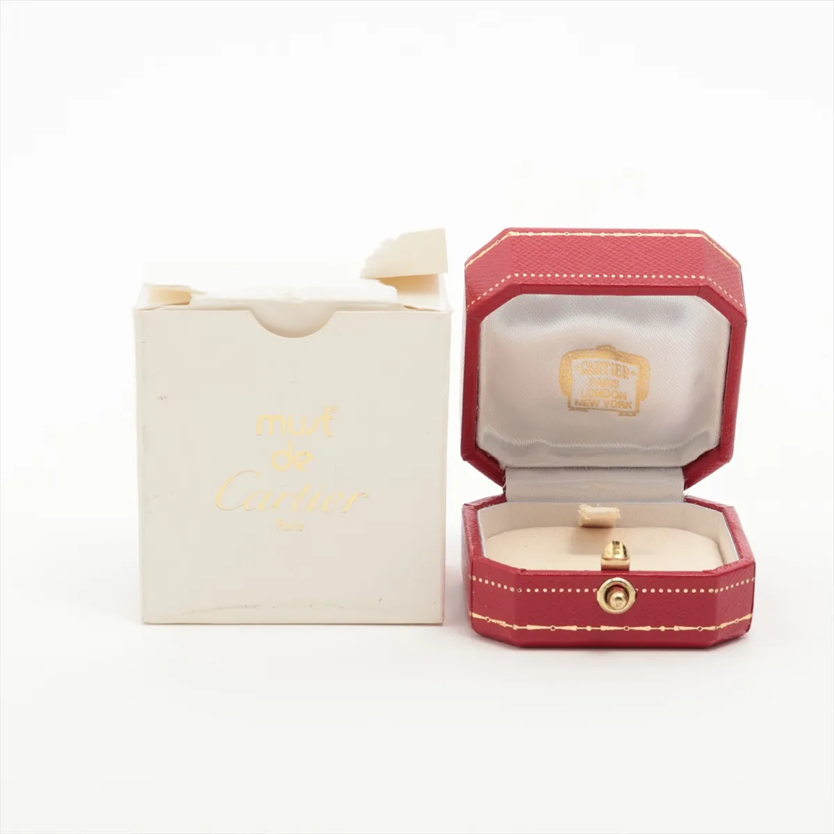 Trinity Ring 750 (Yellow Gold x Pink Gold x White Gold) 7.9g Size 52 Z1115A (Inner metal discoloration) — view 5