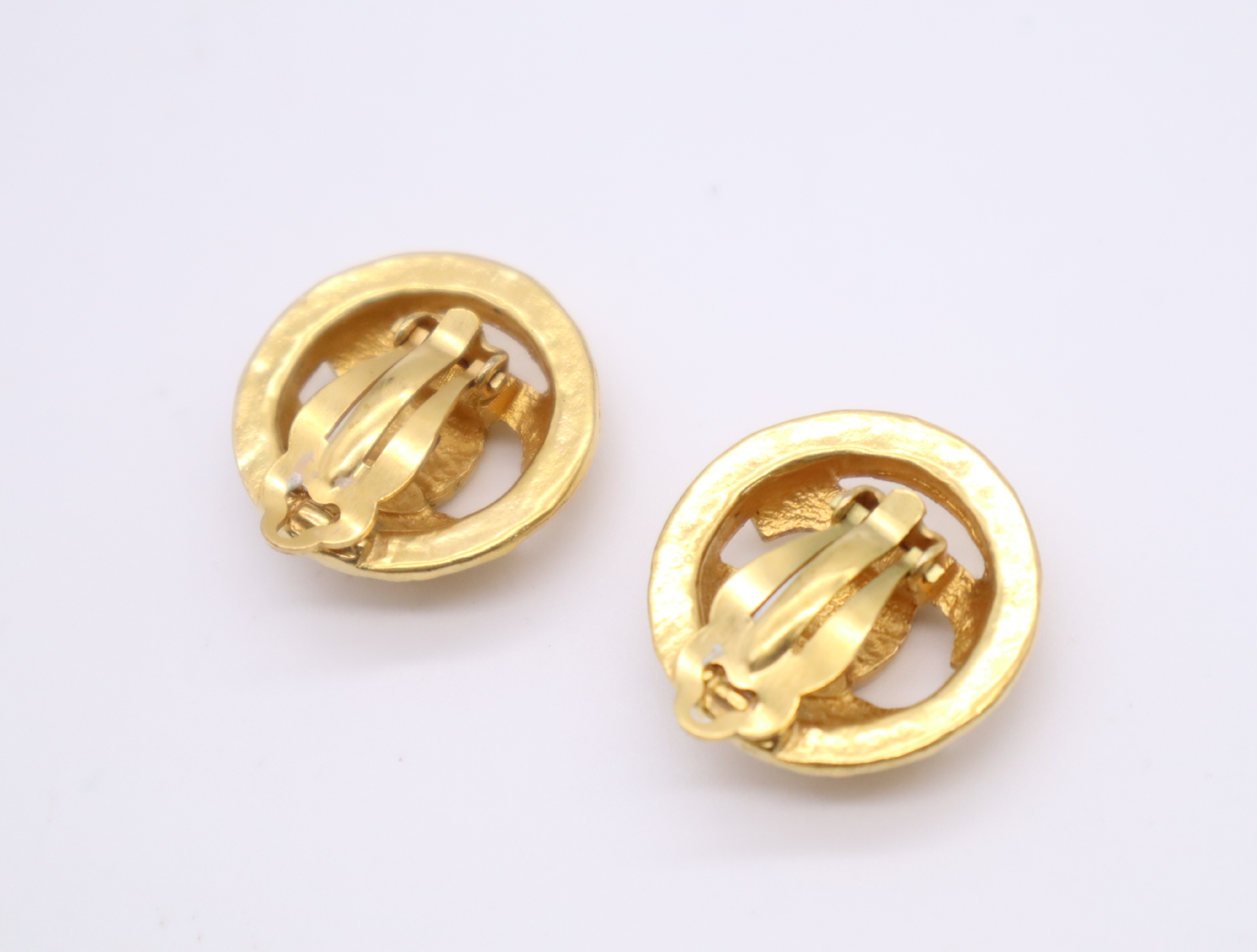 GP Vintage Coco Mark Earrings Gold Earrings — view 2