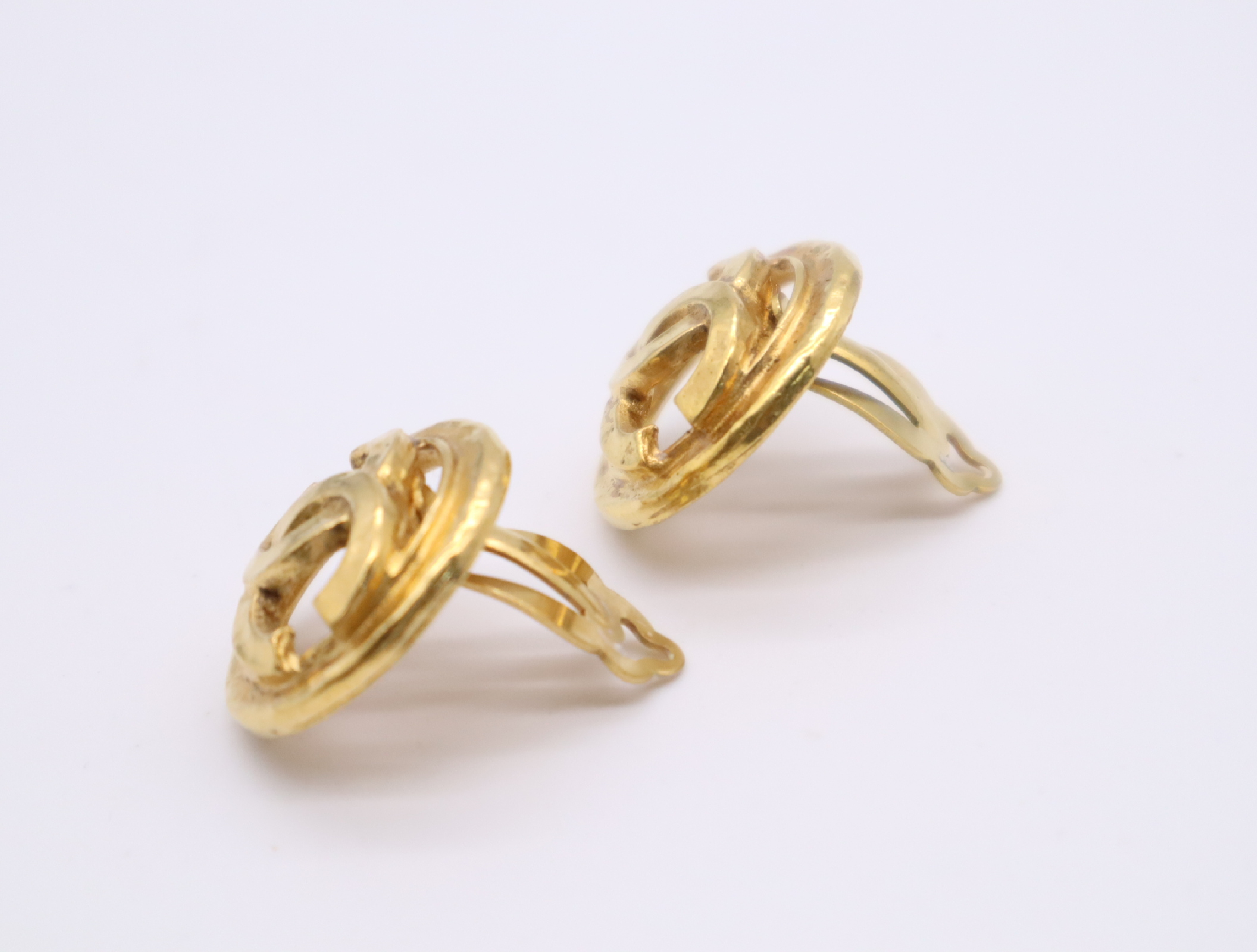 GP Vintage Coco Mark Earrings Gold Earrings — view 3