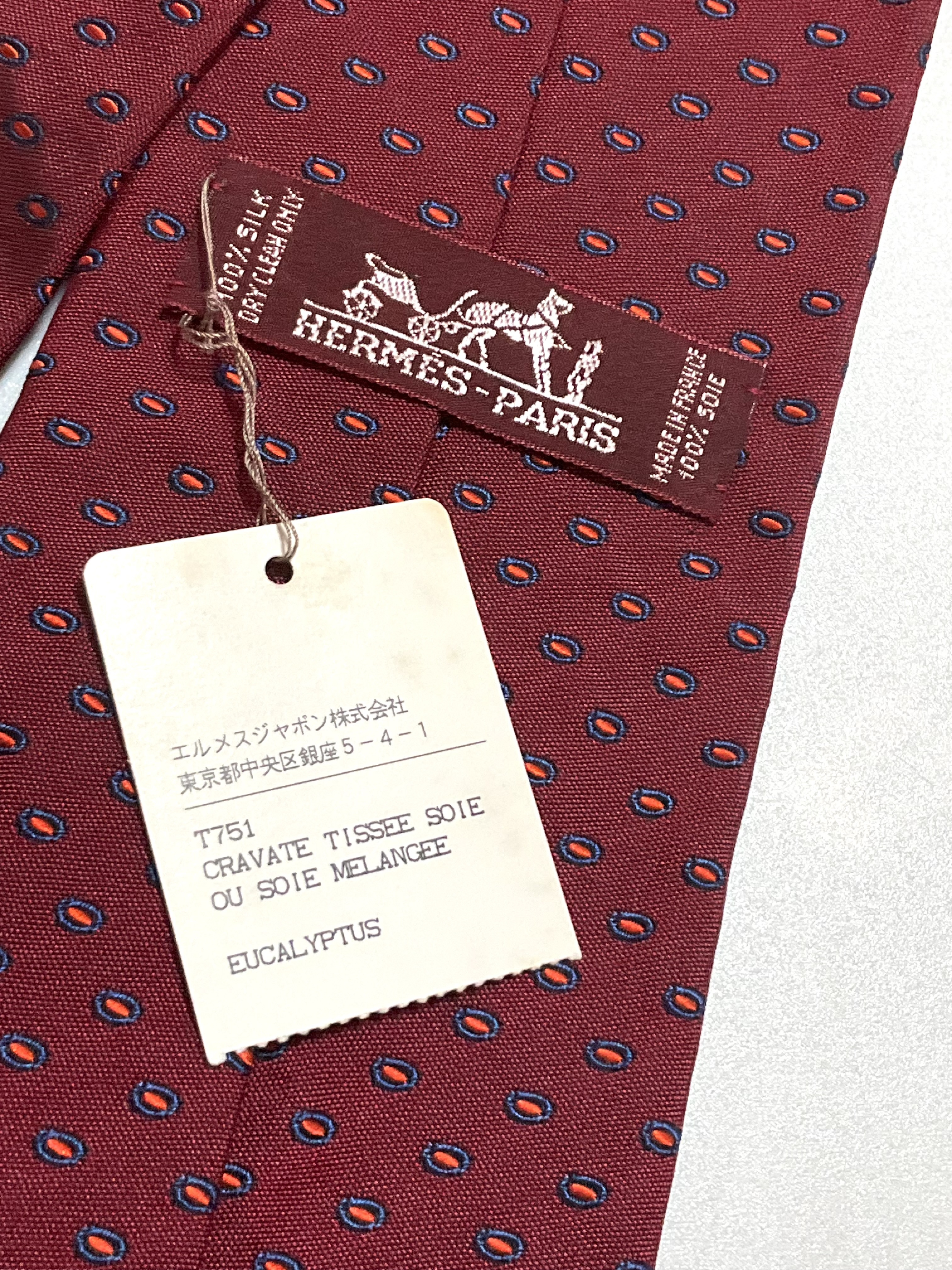 100% Silk Tie with Tag, Other Accessories — view 5