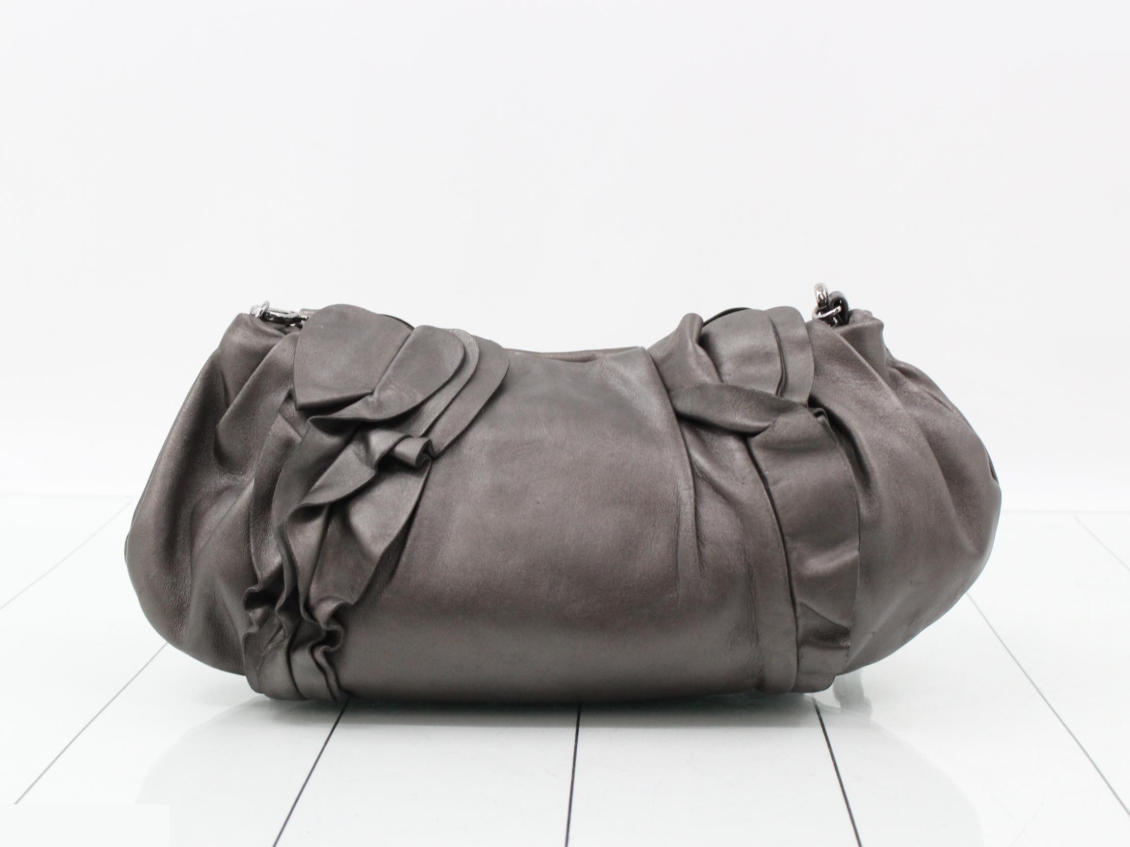 Frill Leather Shoulder Bag — view 2