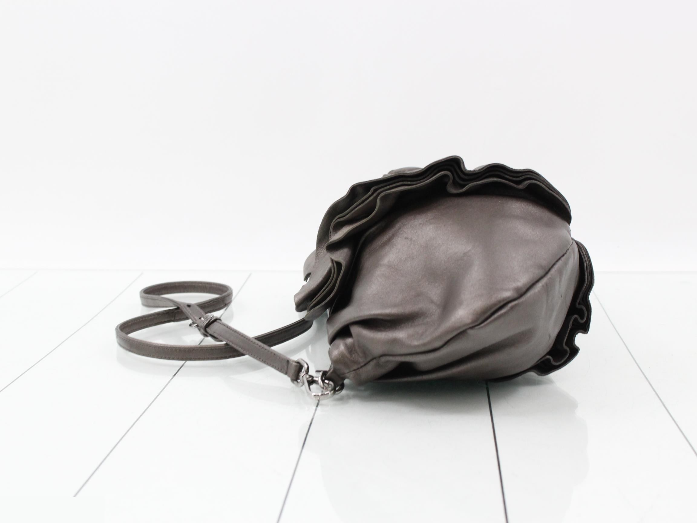 Frill Leather Shoulder Bag — view 4
