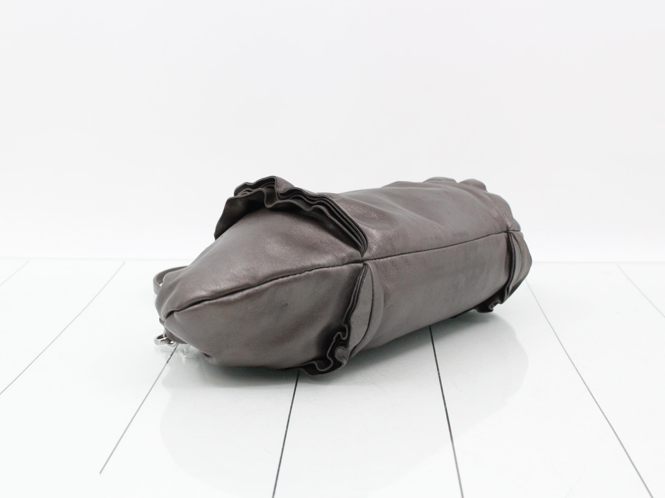 Frill Leather Shoulder Bag — view 5
