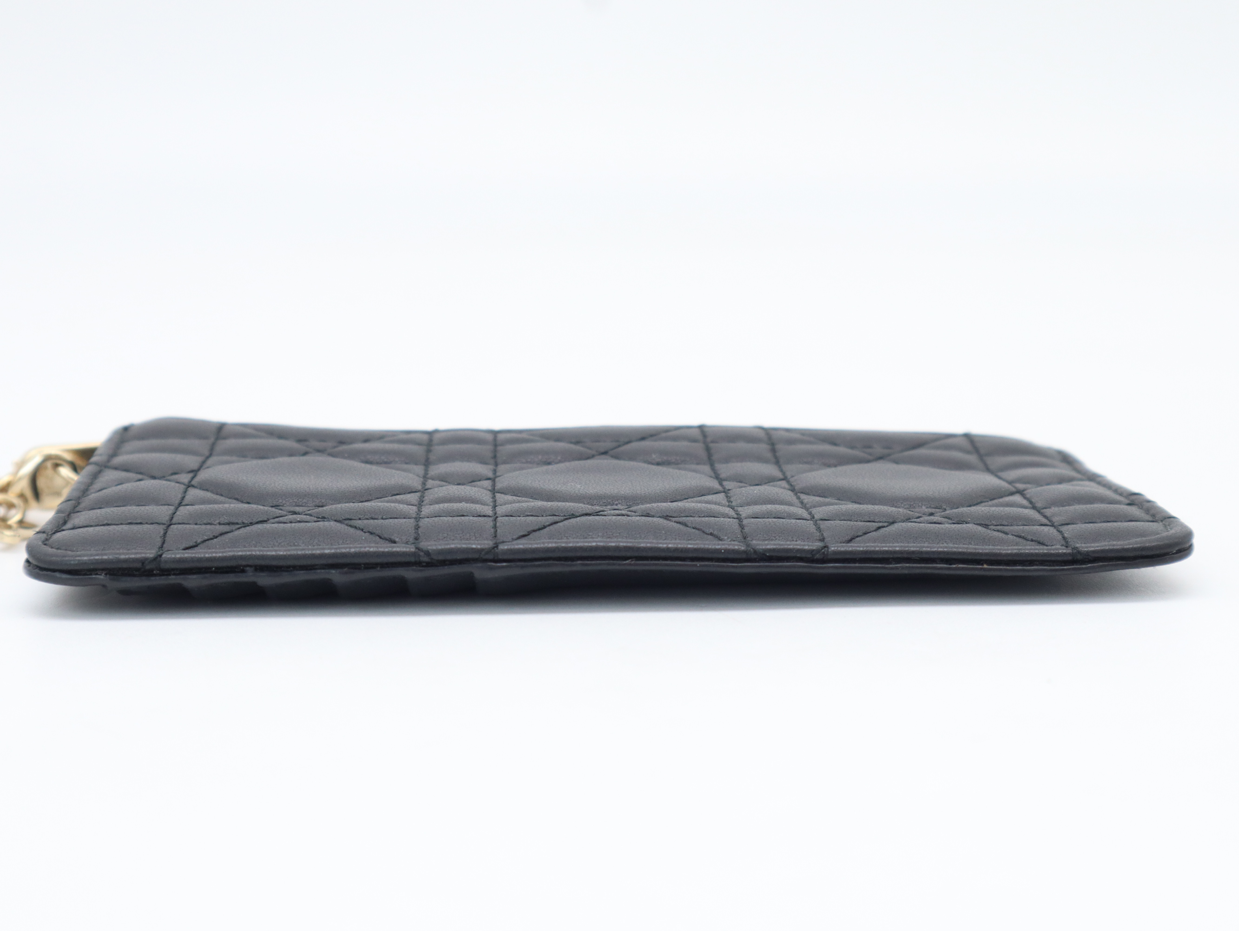 Cannage Fragment Case, Leather, Black, Card Case — view 4
