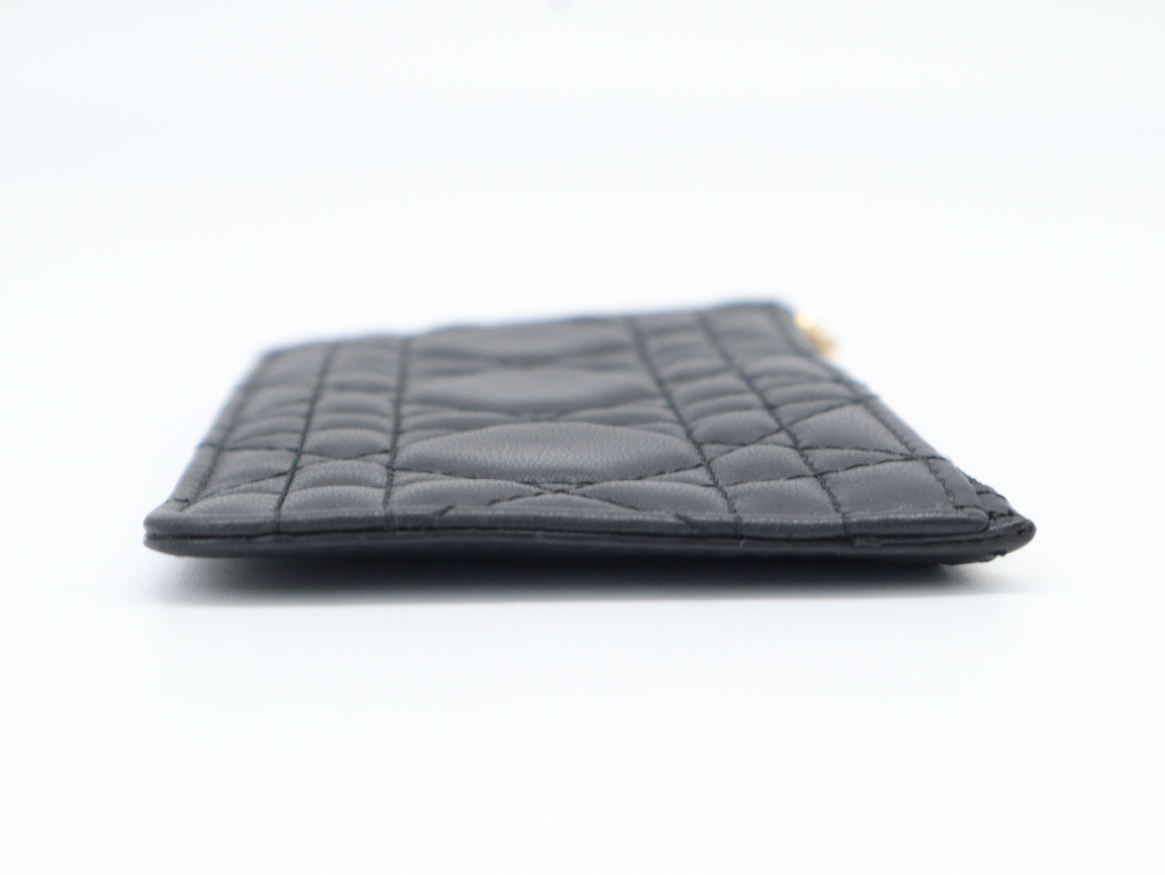 Cannage Fragment Case, Leather, Black, Card Case — view 5