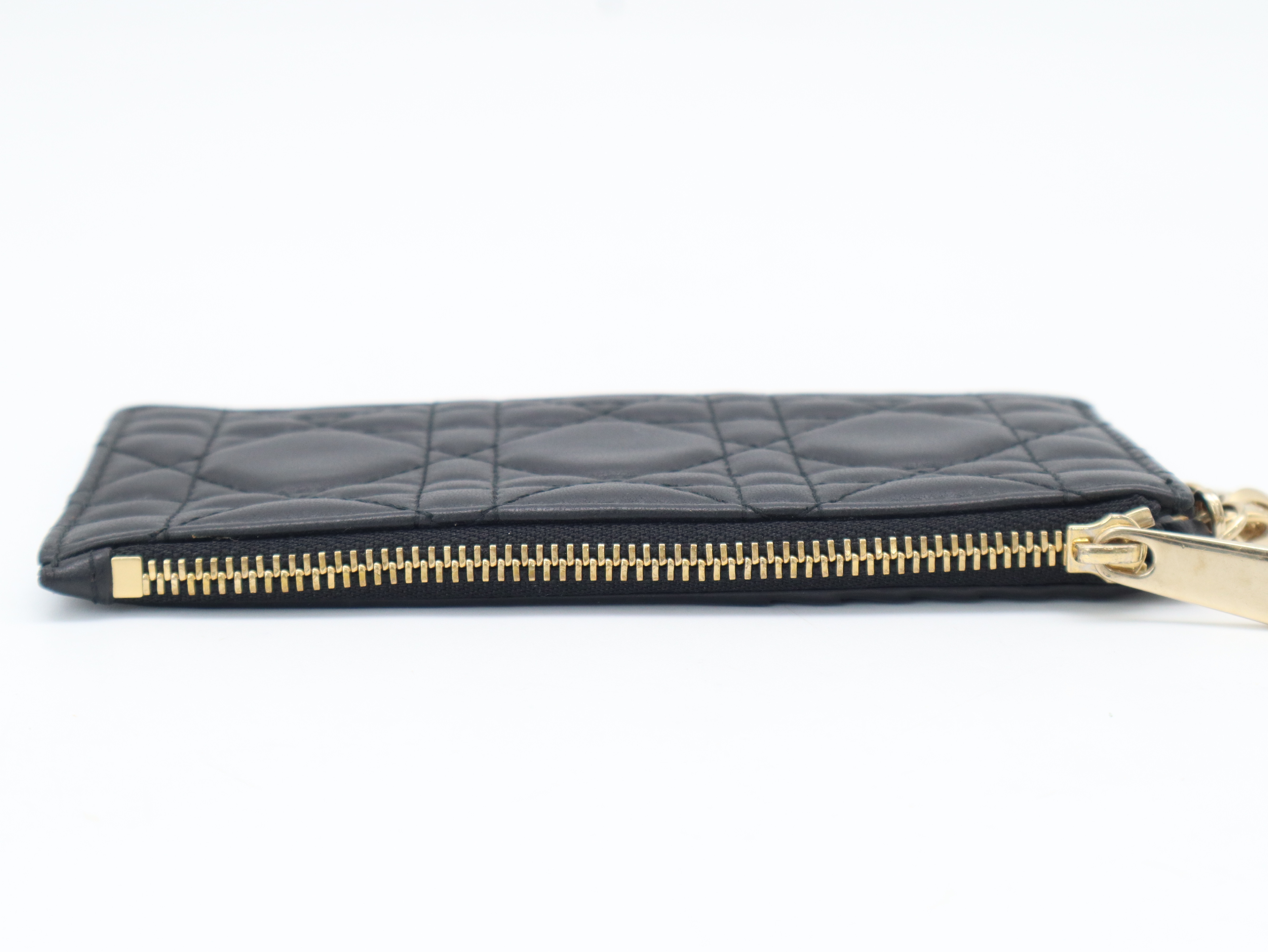 Cannage Fragment Case, Leather, Black, Card Case — view 6