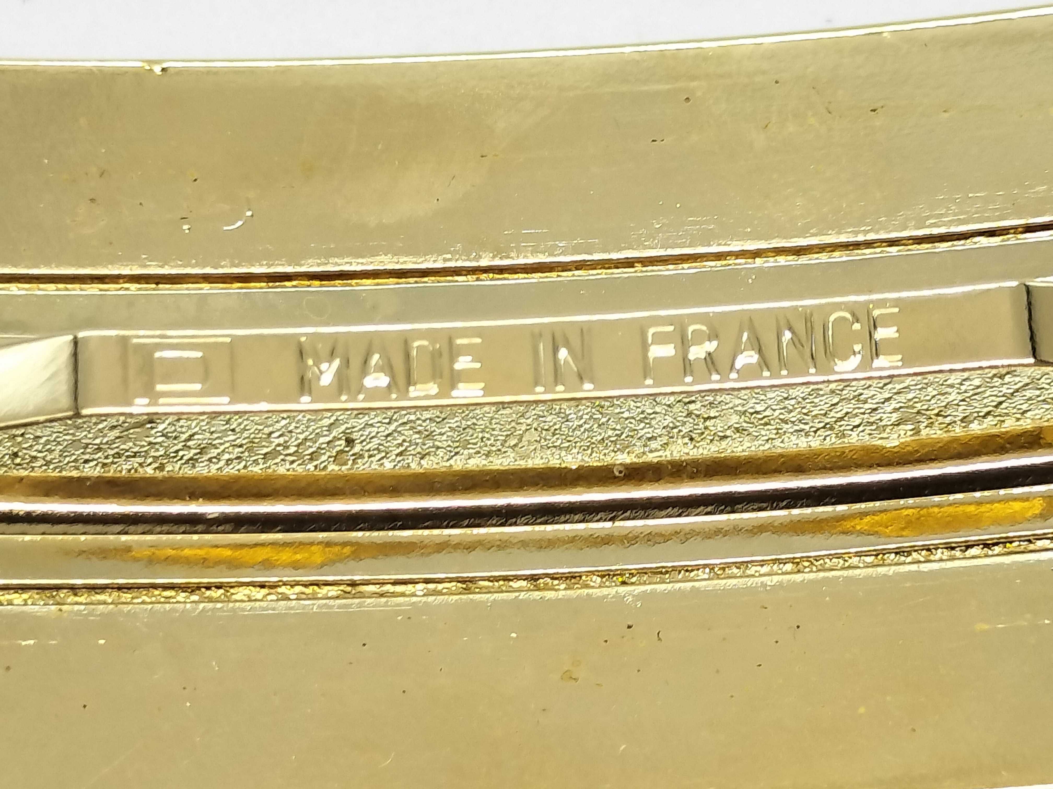 Vintage Barrette, Coco Mark, Gold Plated, with Box, Hair Accessory — view 5