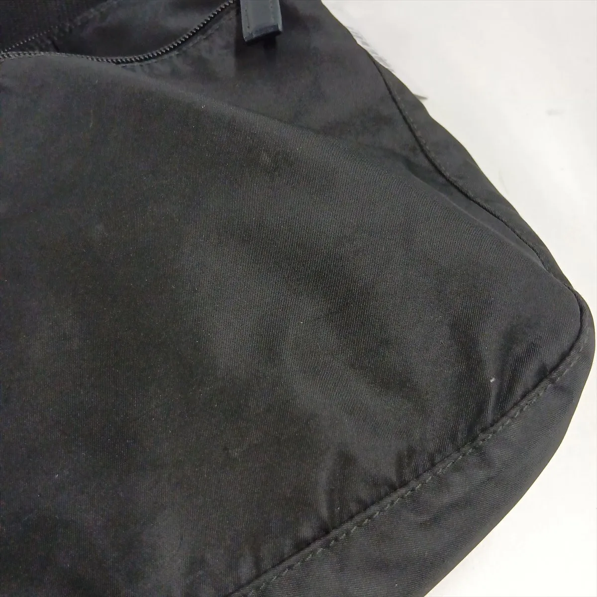 Tessuto Nylon x Leather Shoulder Bag, Black — view 15