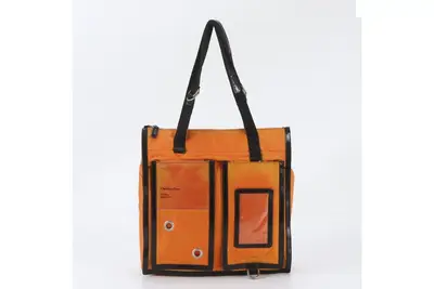 Galliano era leather tote bag