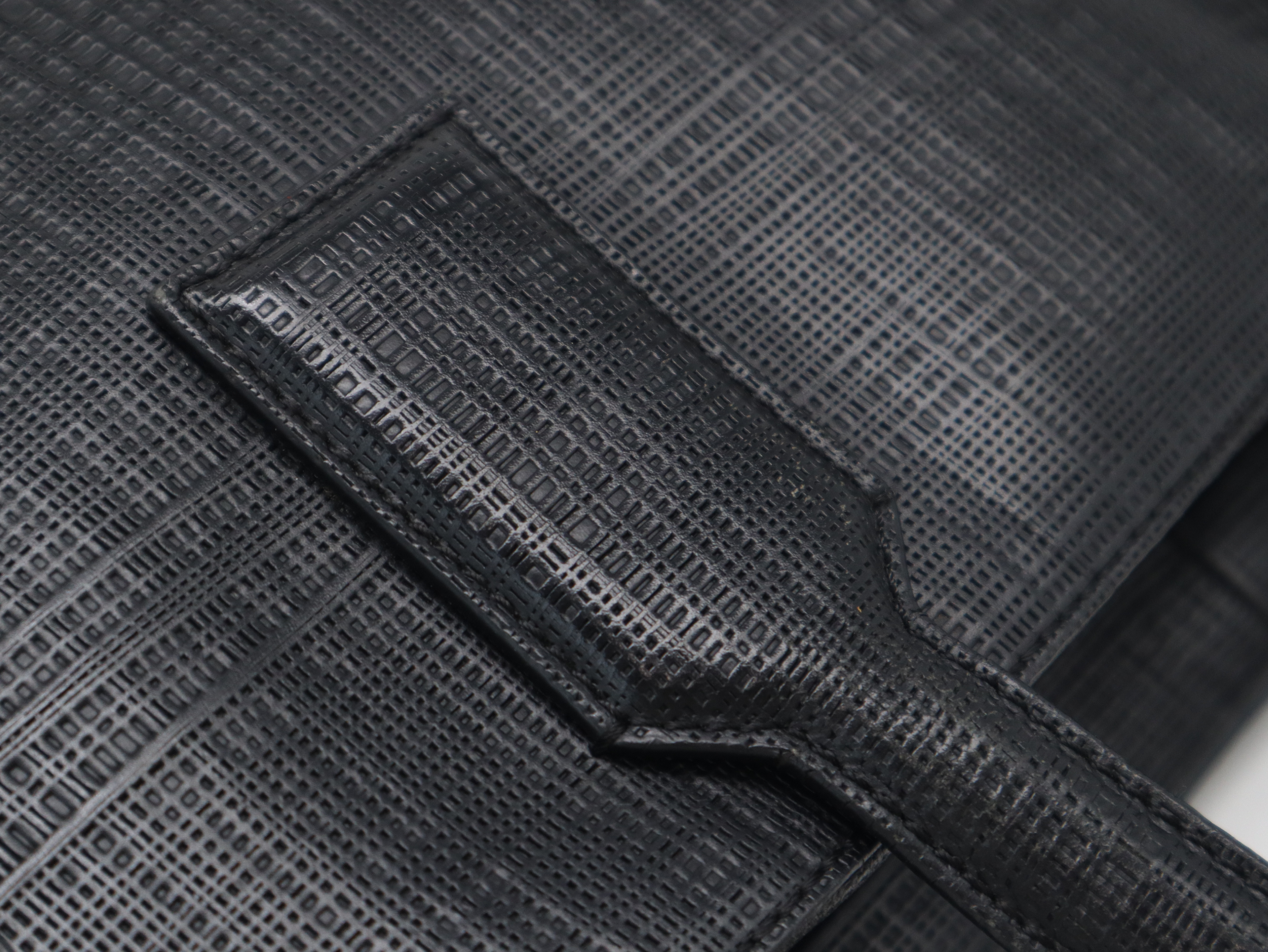 Leather Goya Briefcase Black Business Bag — view 7