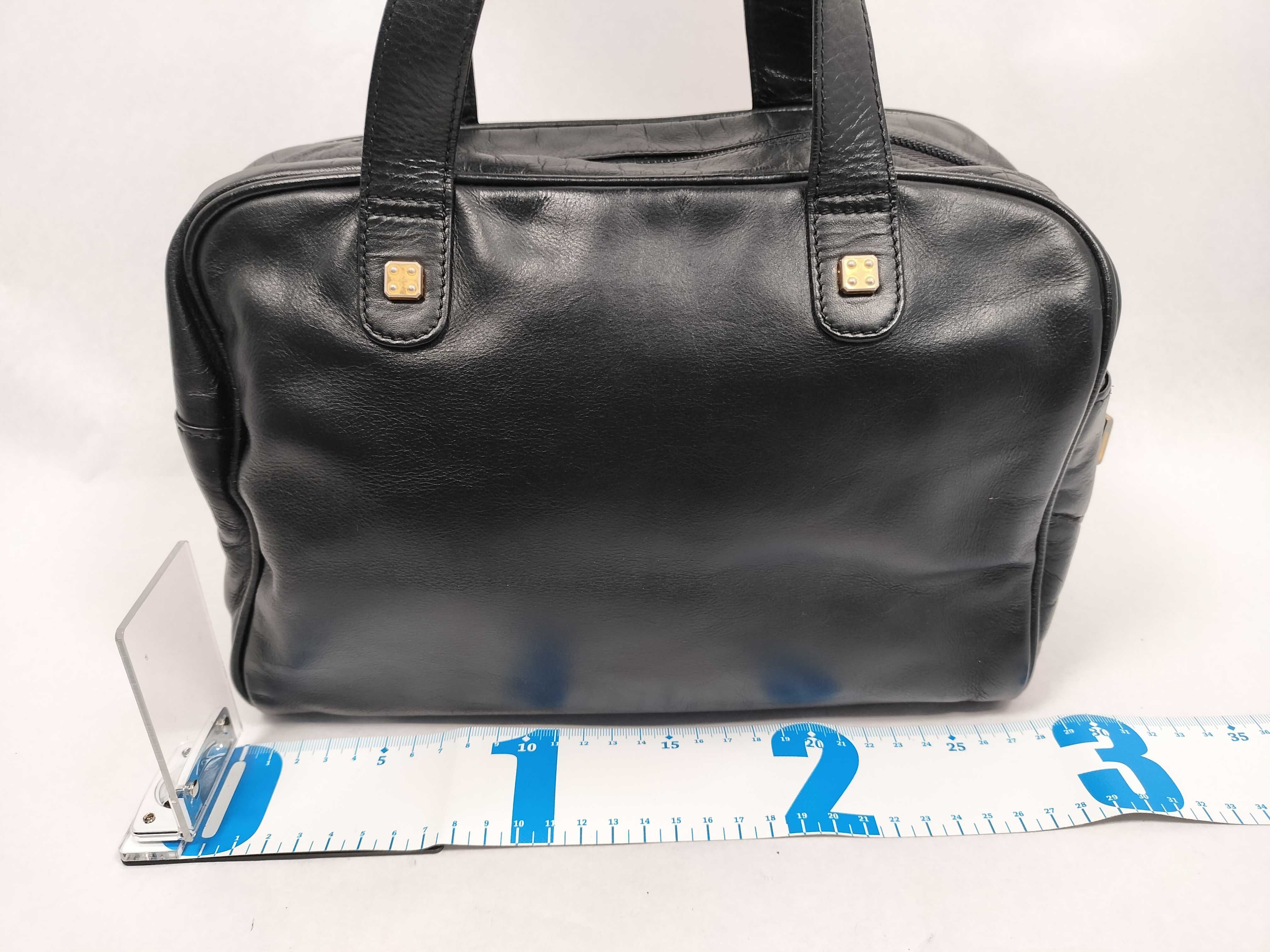 Mini Boston Bag Anagram Black Handbag — view 2