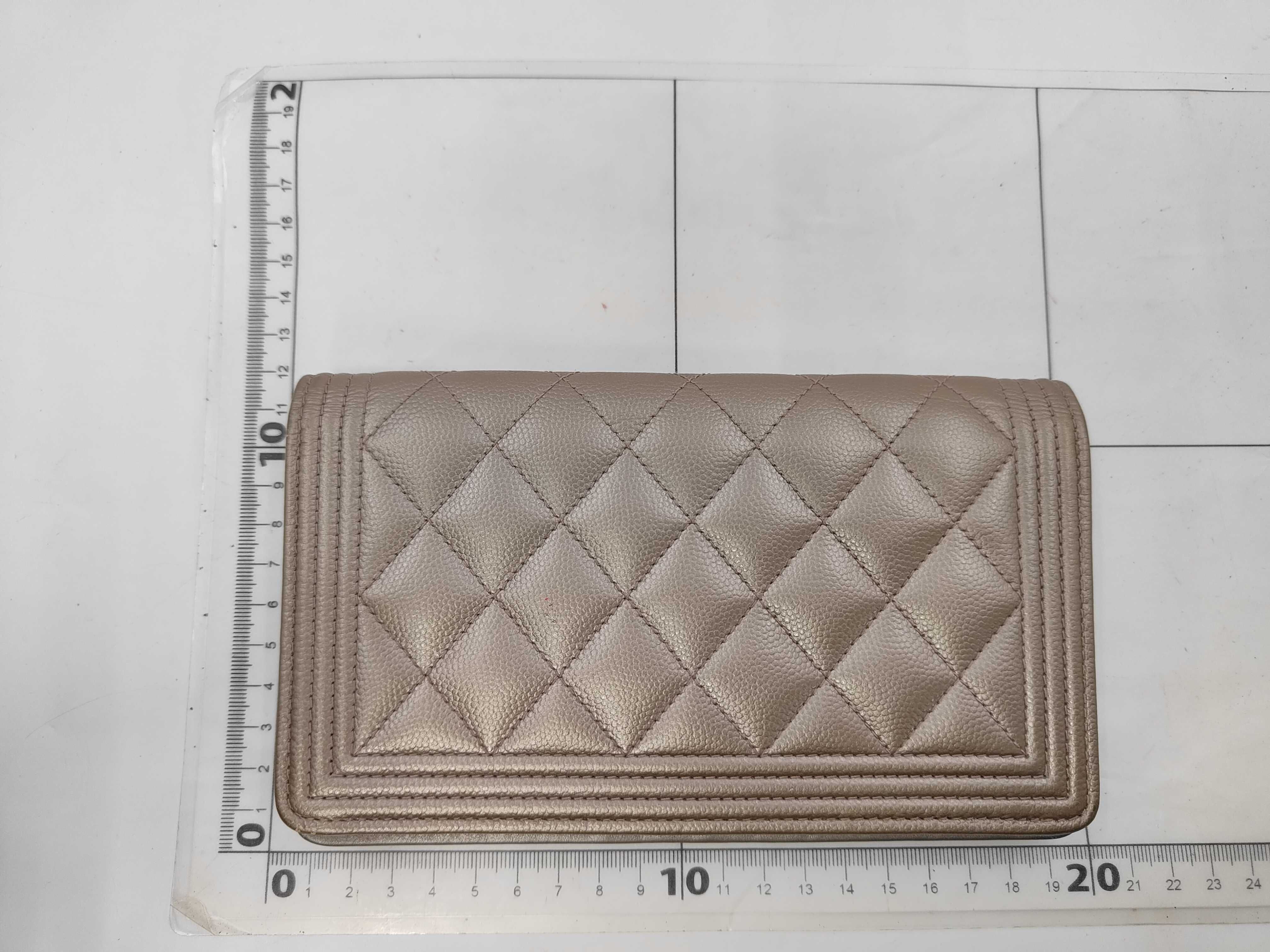 Gold Caviar Skin Boy Wallet (Serial Number 24) — view 2
